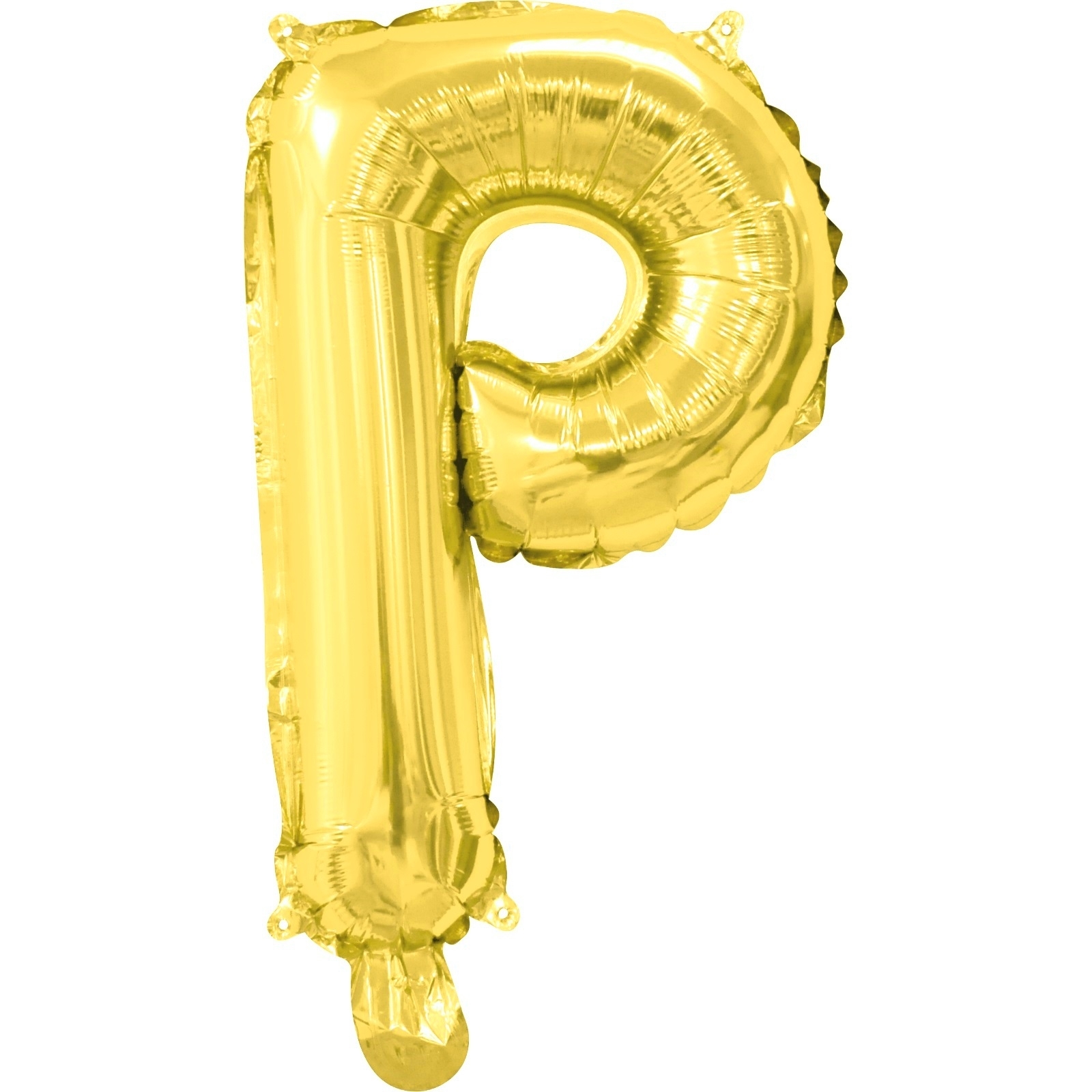 Gold Letter P Foil Air Fill Balloon 35cm