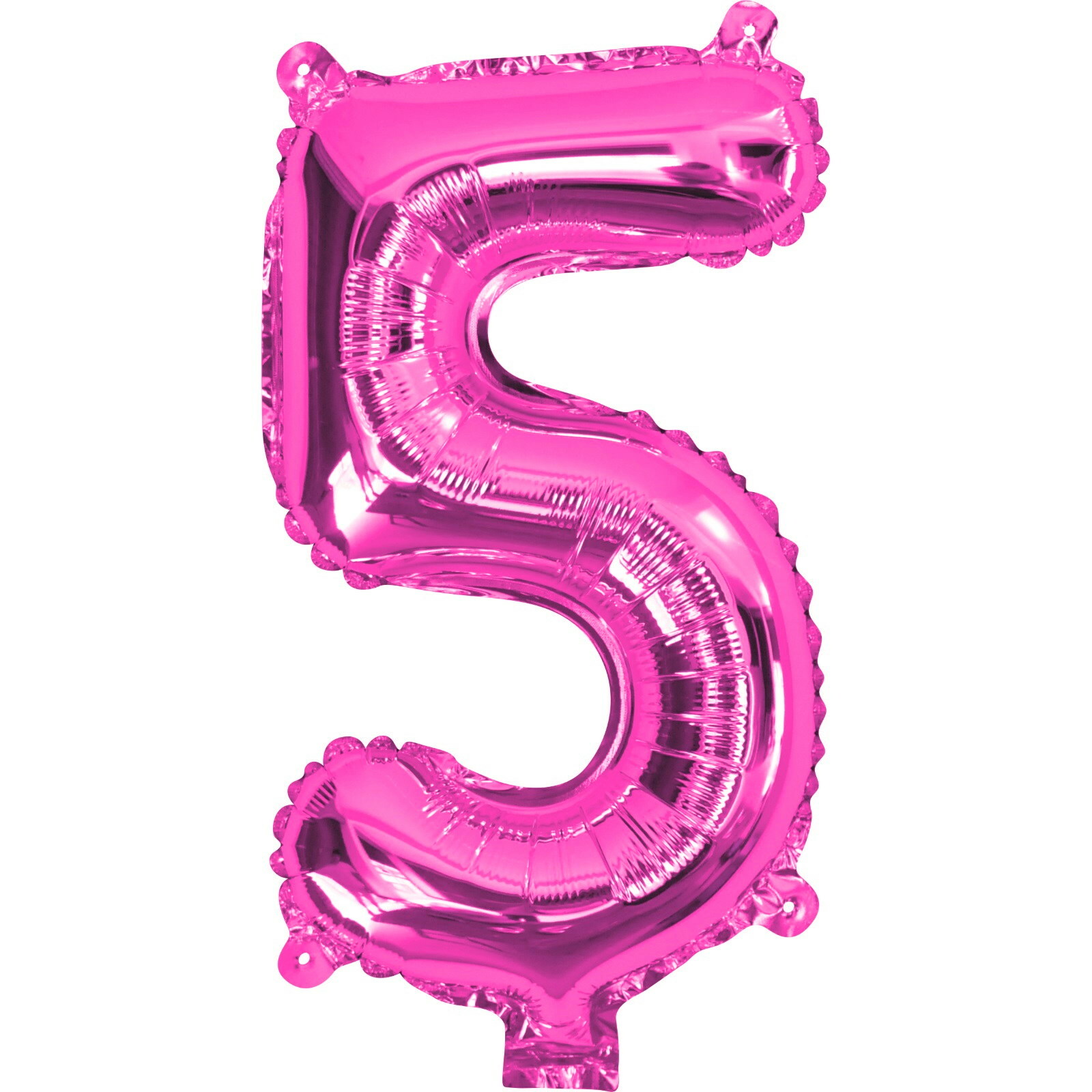 Pink Number 5 Foil Air Fill Balloon 35cm