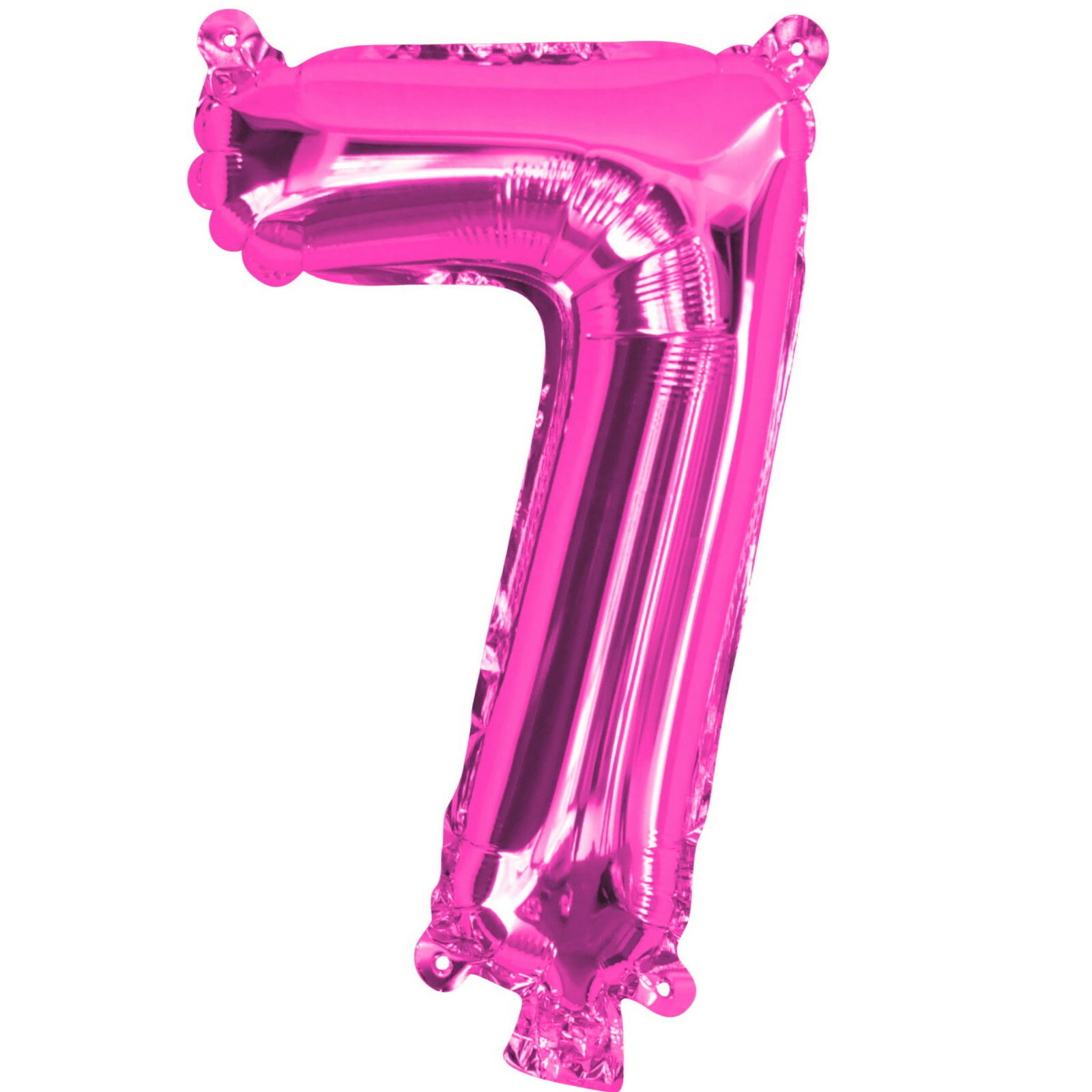 Pink Number 7 Foil Air Fill Balloon 35cm