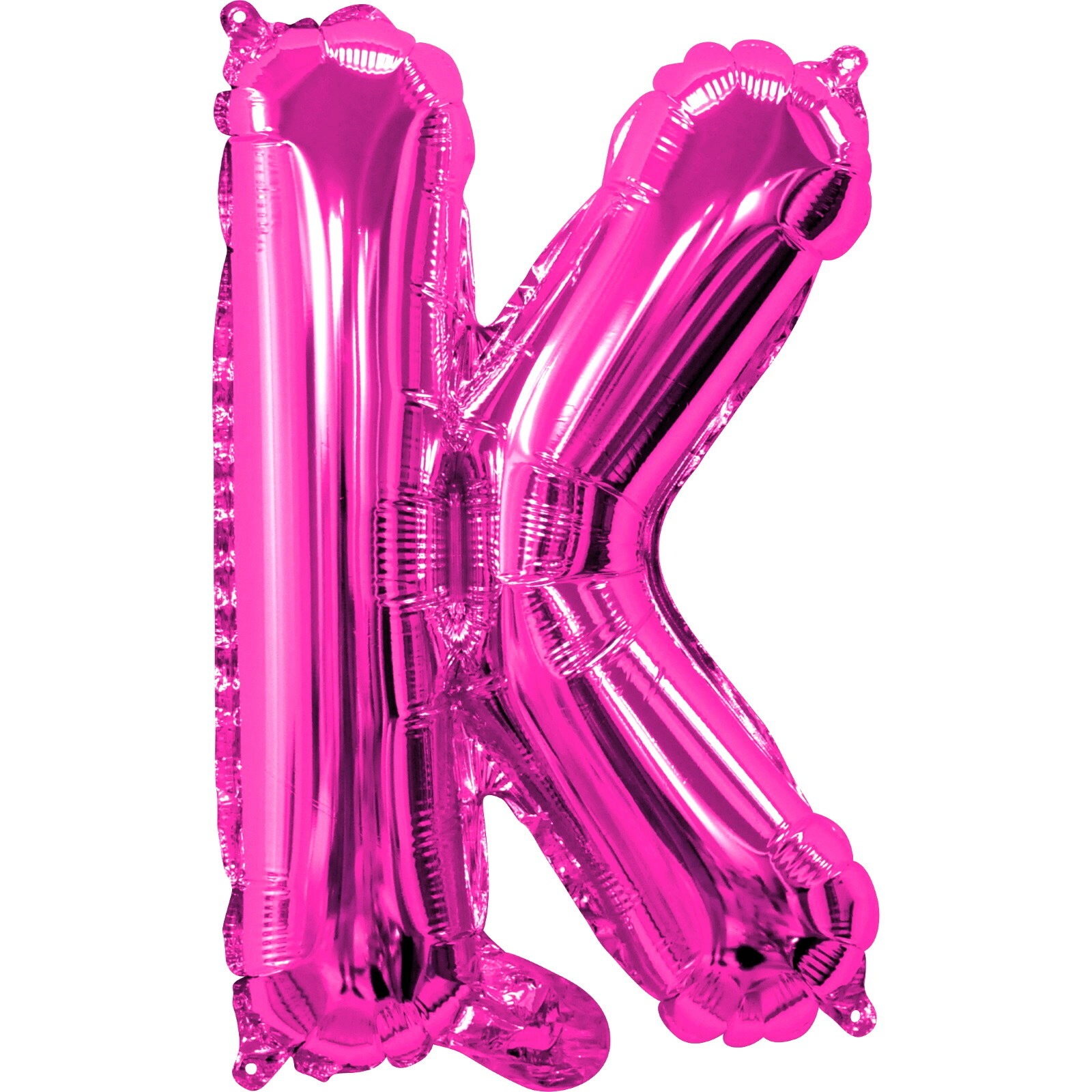 Pink Letter K Foil Air Fill Balloon 35cm