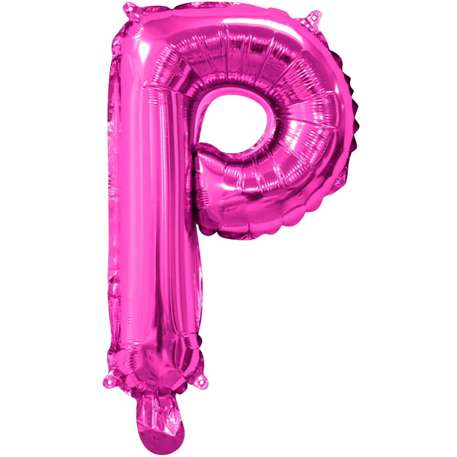 Pink Letter P Foil Air Fill Balloon 35cm