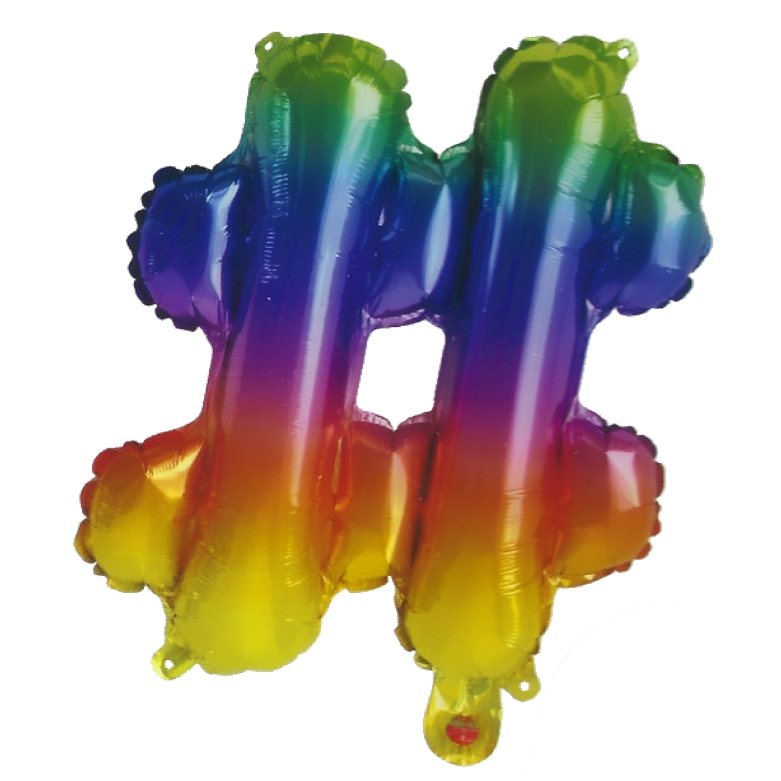 Rainbow Hashtag Balloon 35cm