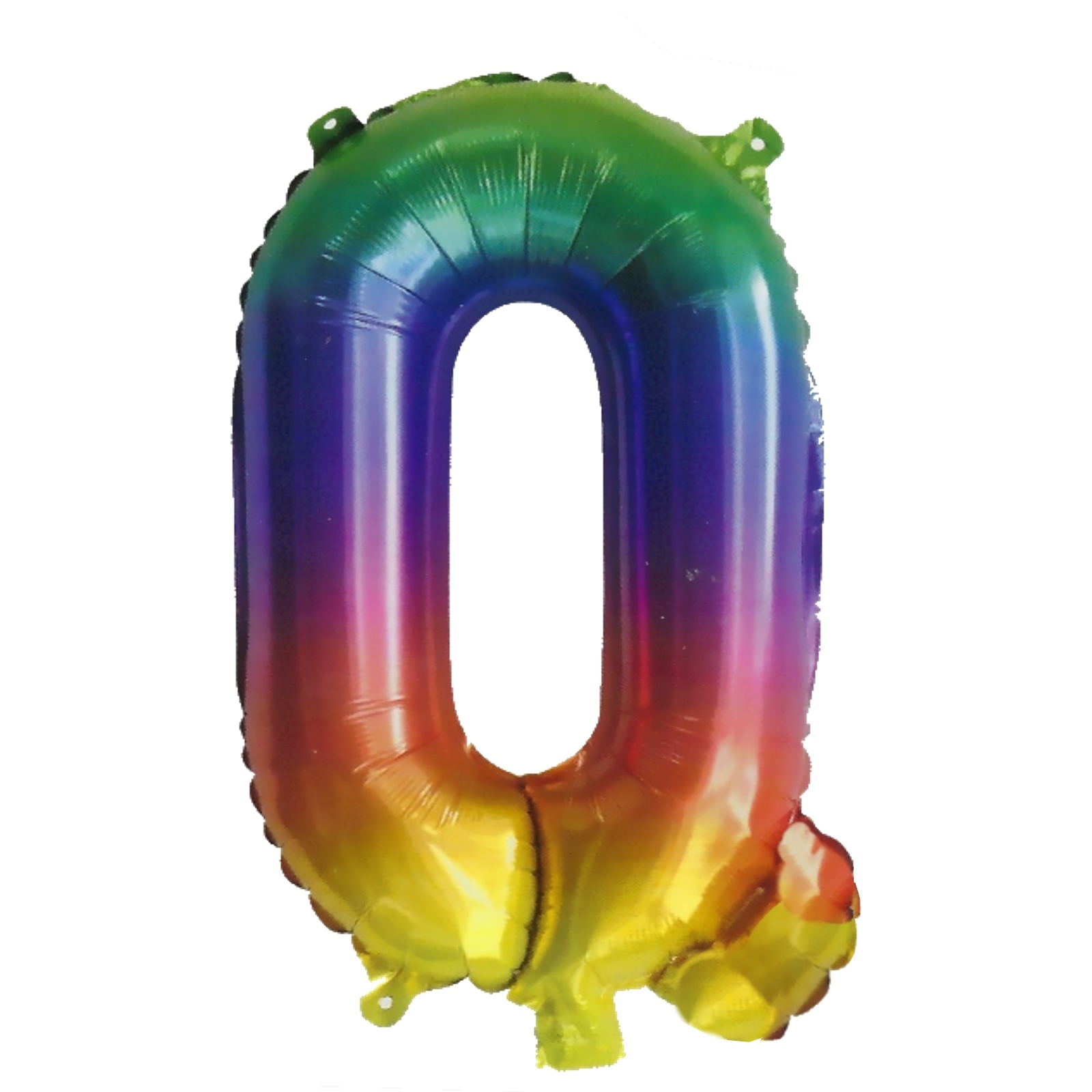 Rainbow Letter Q Balloon 35cm