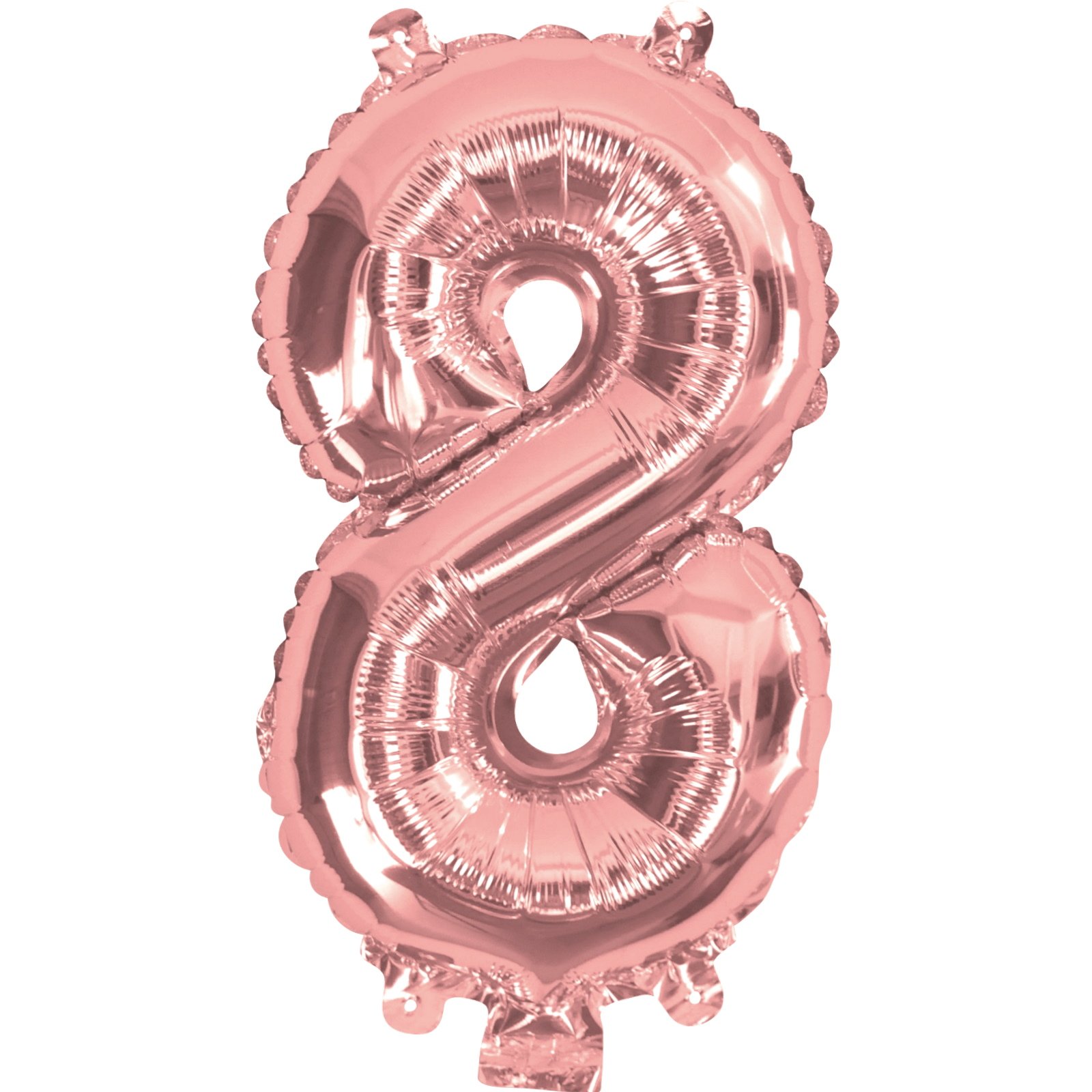 Rose Gold Number 8 Balloon 35cm