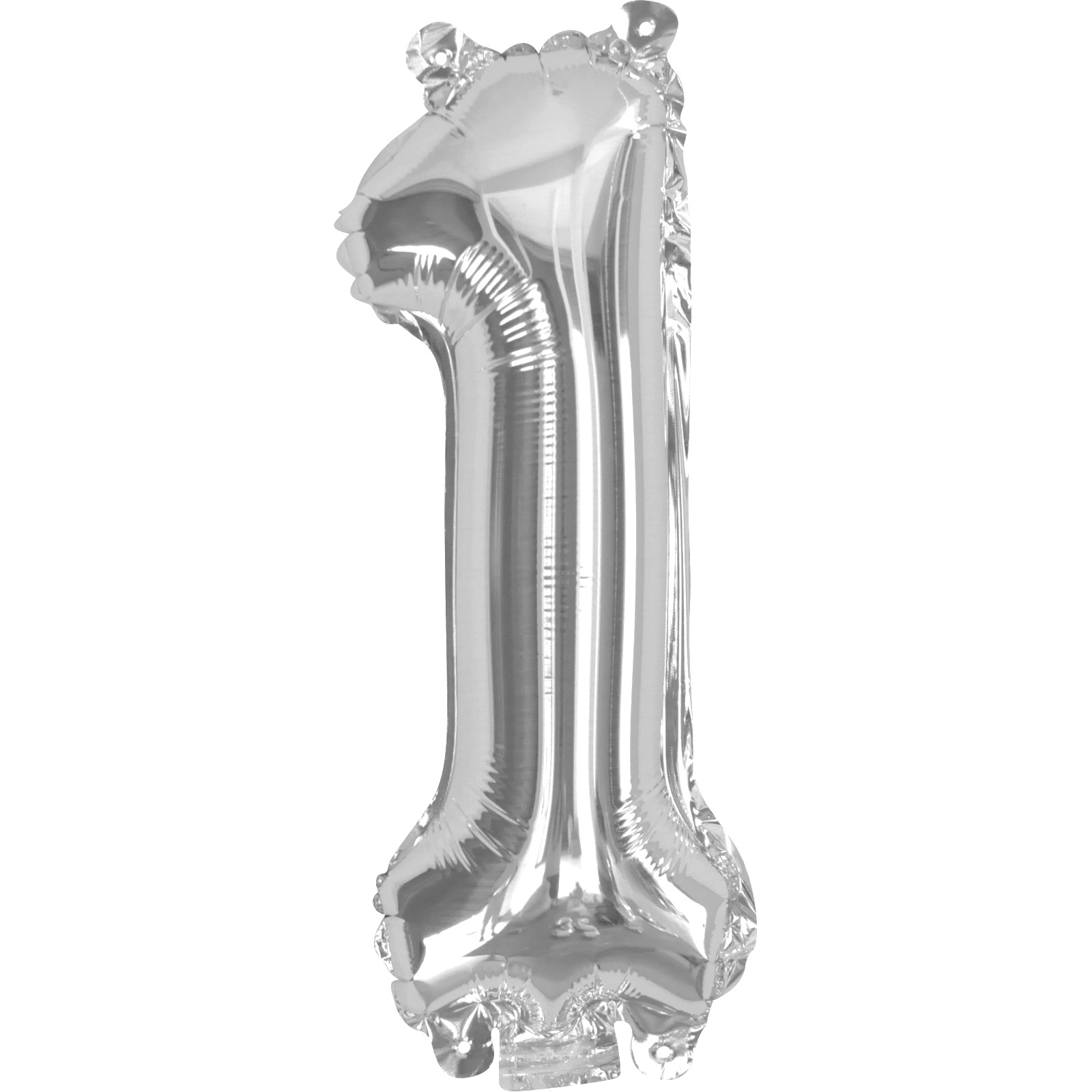 Silver Number 1 Balloon 35cm