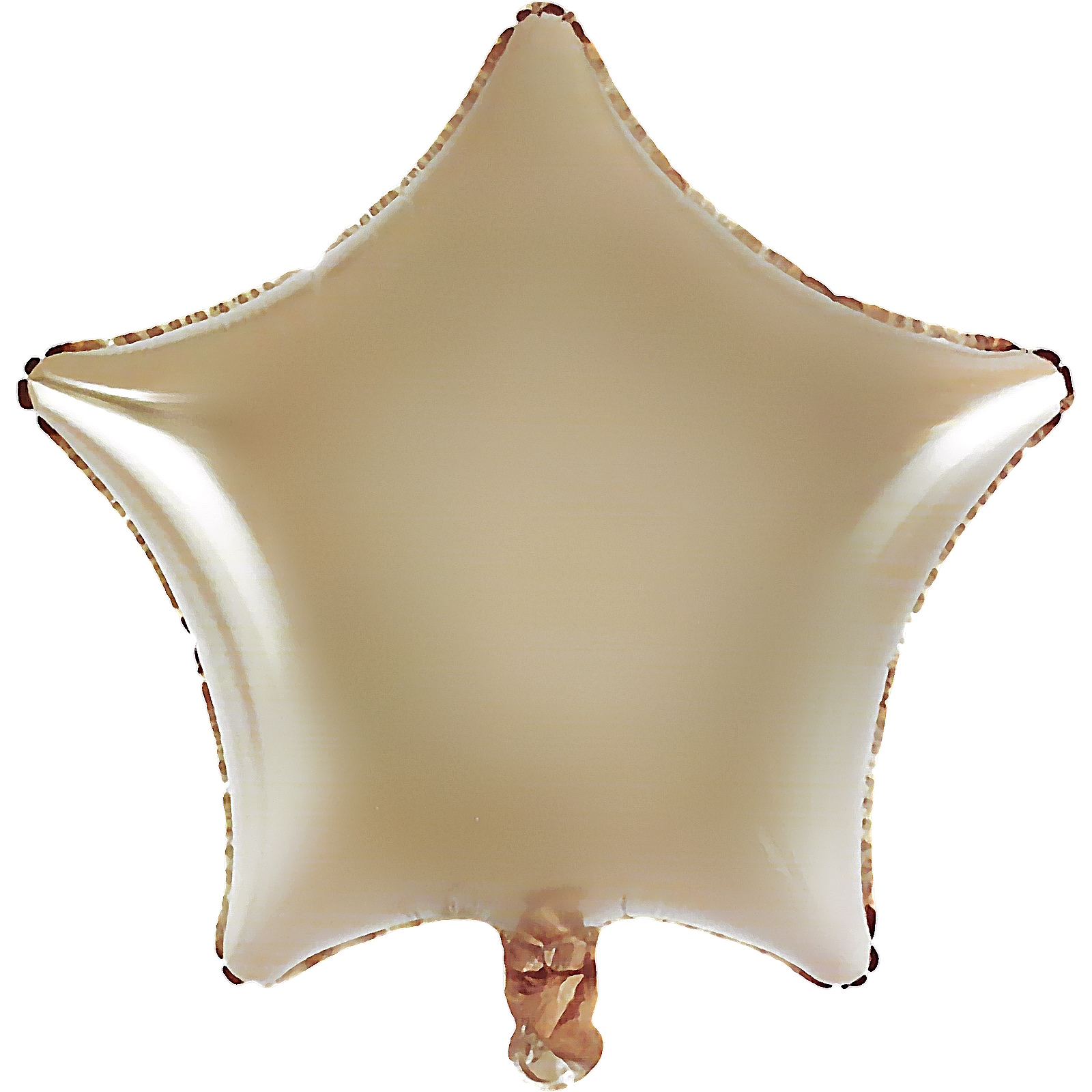 Champagne Star Foil Helium Balloon