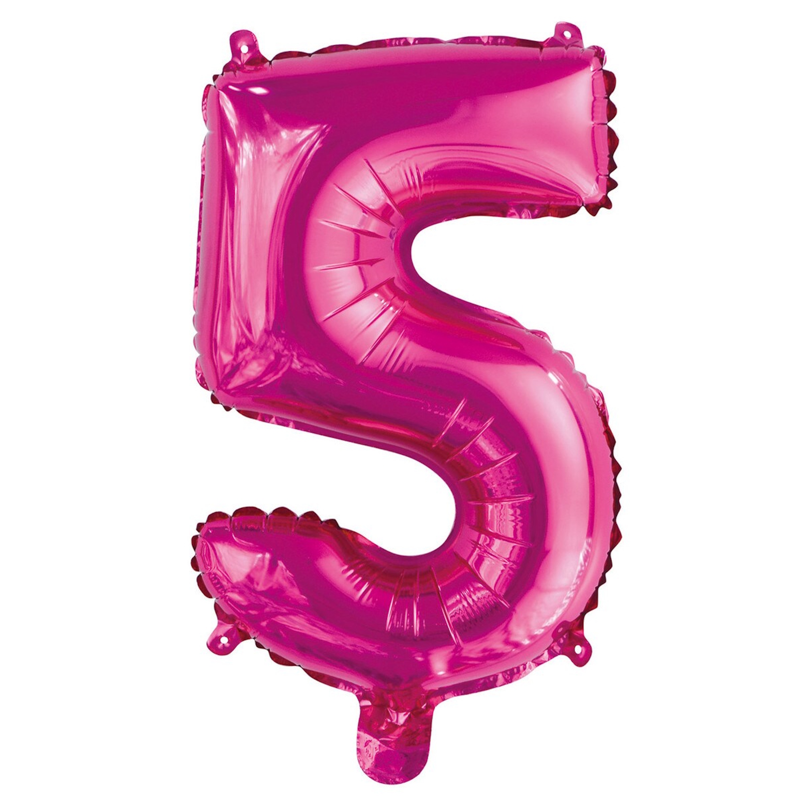 Number 5 Hot Pink Foil Air Fill Balloon 35.5cm