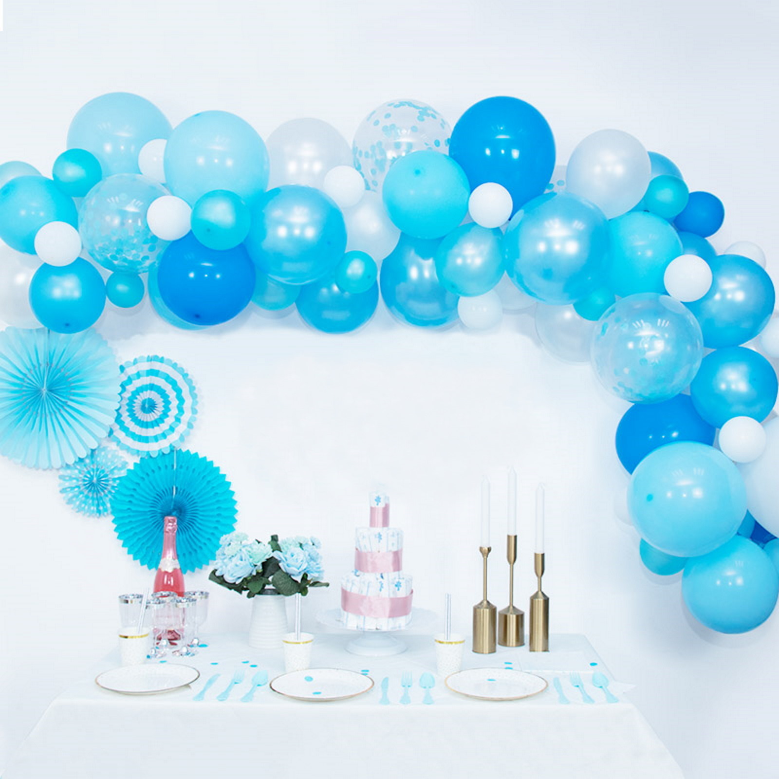 Blue 4m Balloon Arch Kit