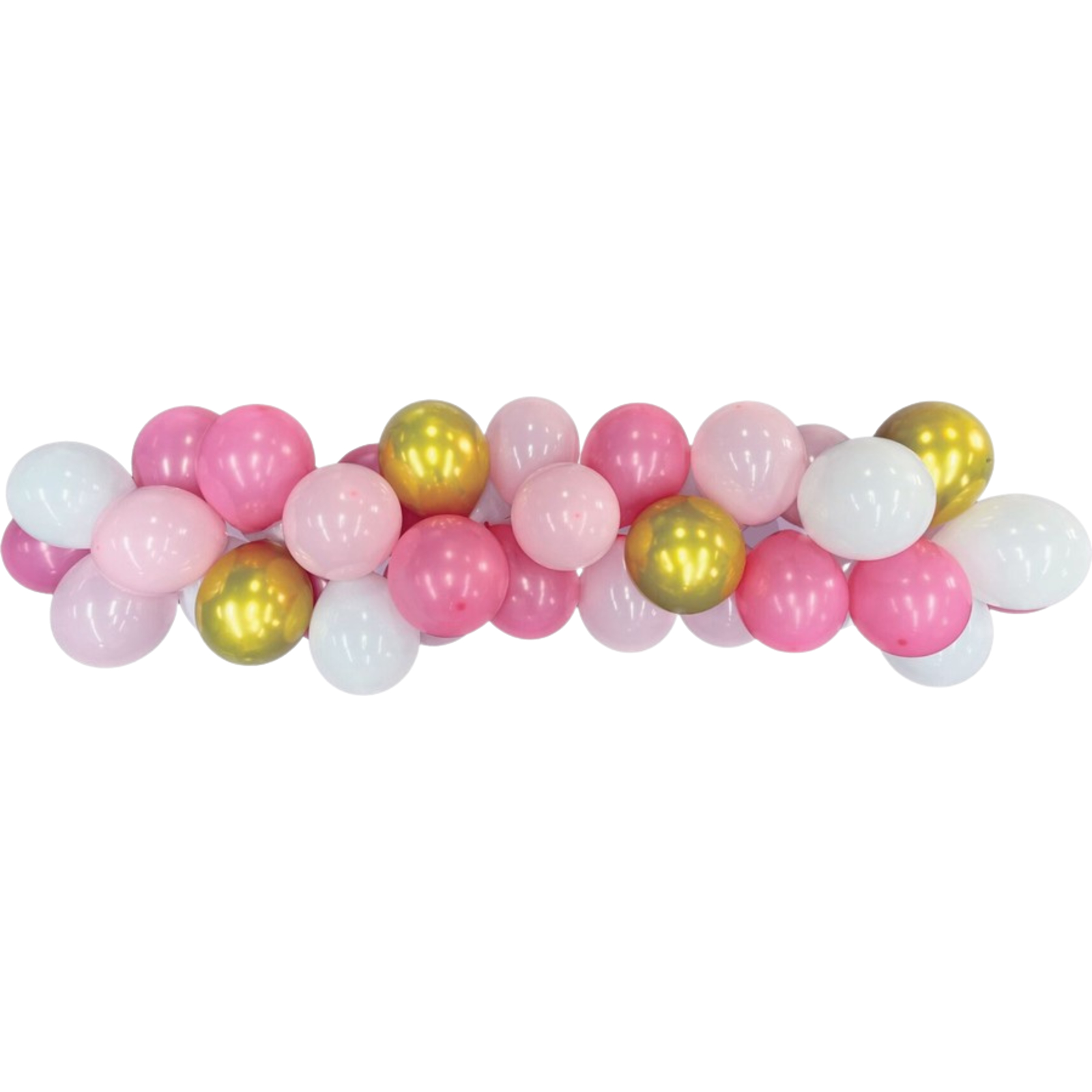 Pink Gold and White Balloon Garland Kit