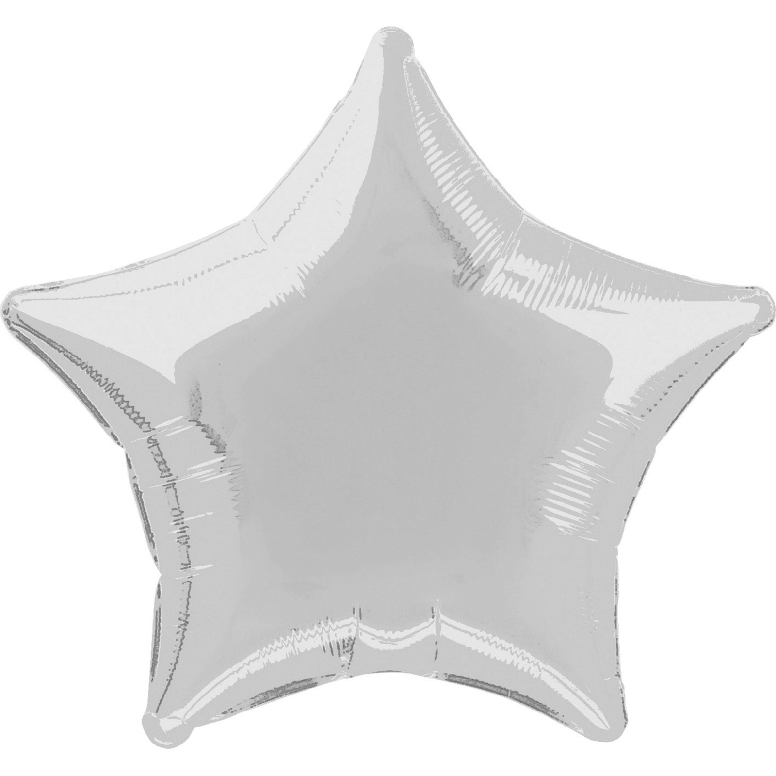 Star Shaped Silver Foil Helium Balloon 50cm