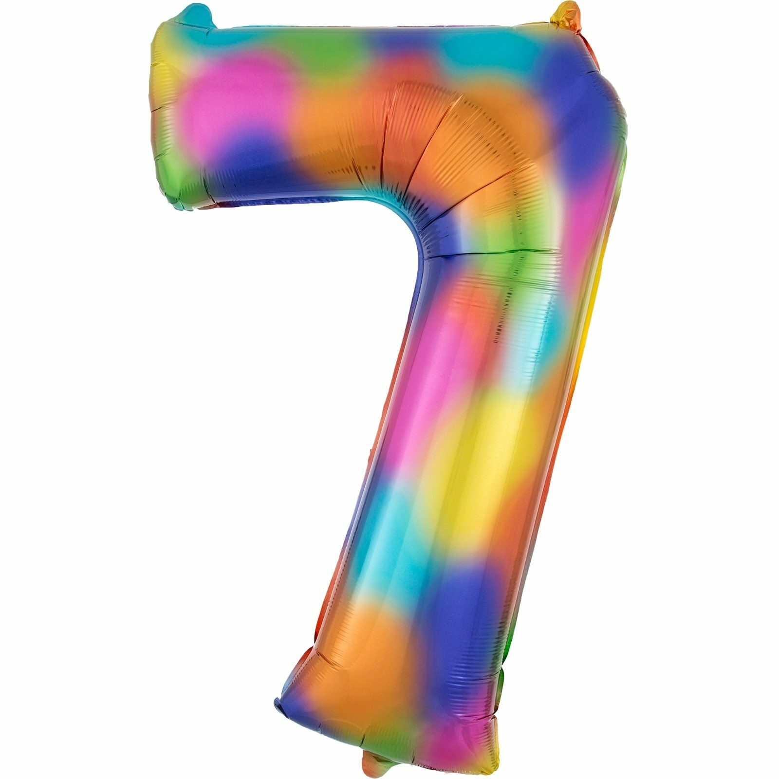 Rainbow Splash Foil 7 Balloon 88cm