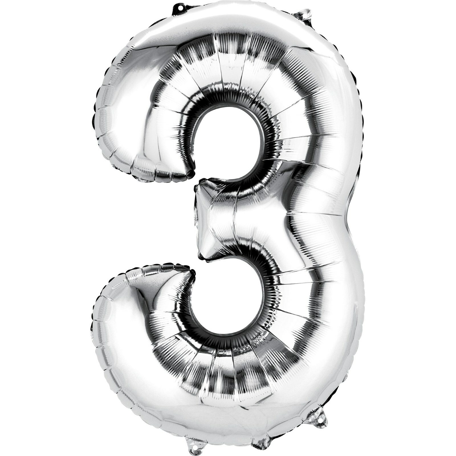 Silver Foil 3 Balloon 86cm