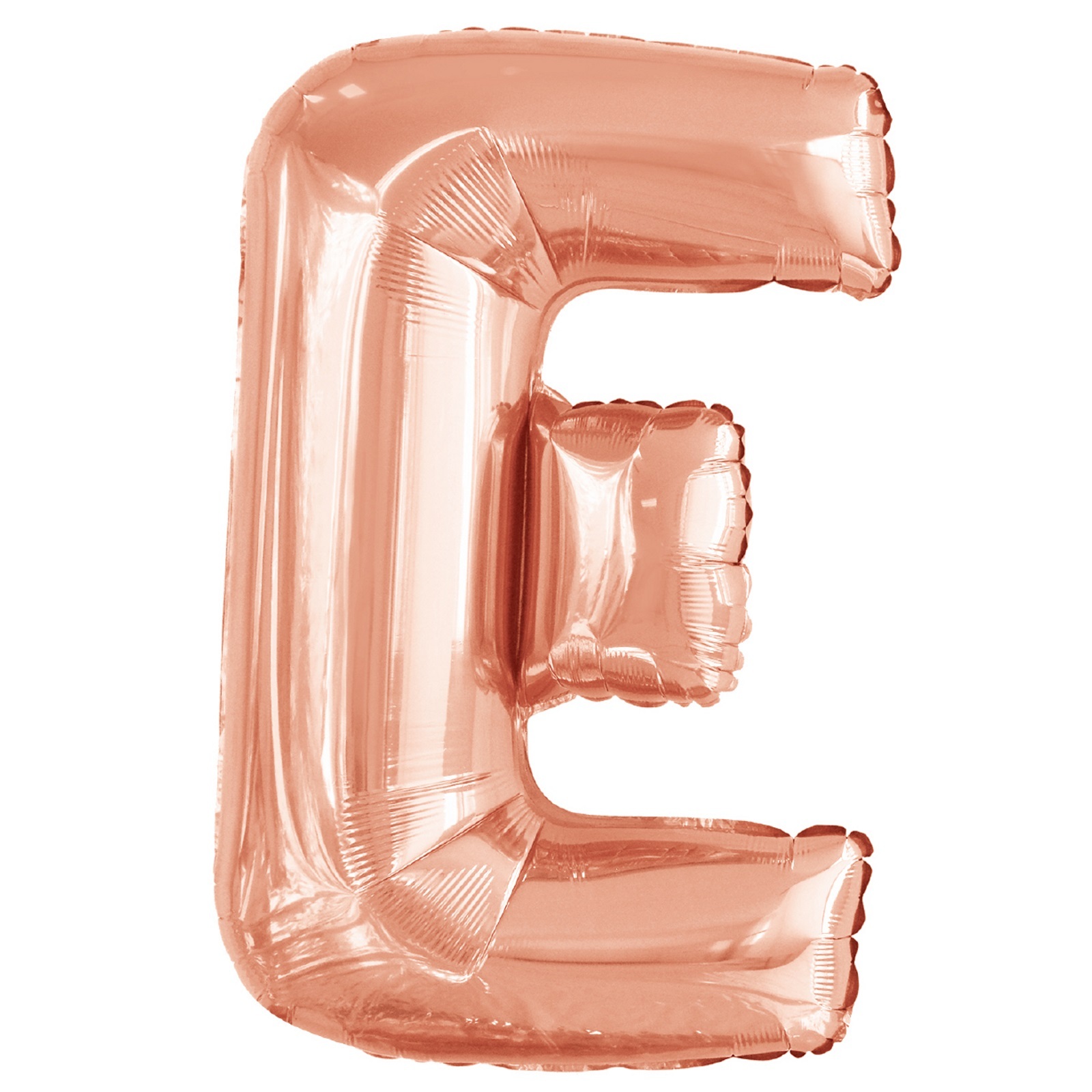 Rose Gold Foil E Balloon 86cm