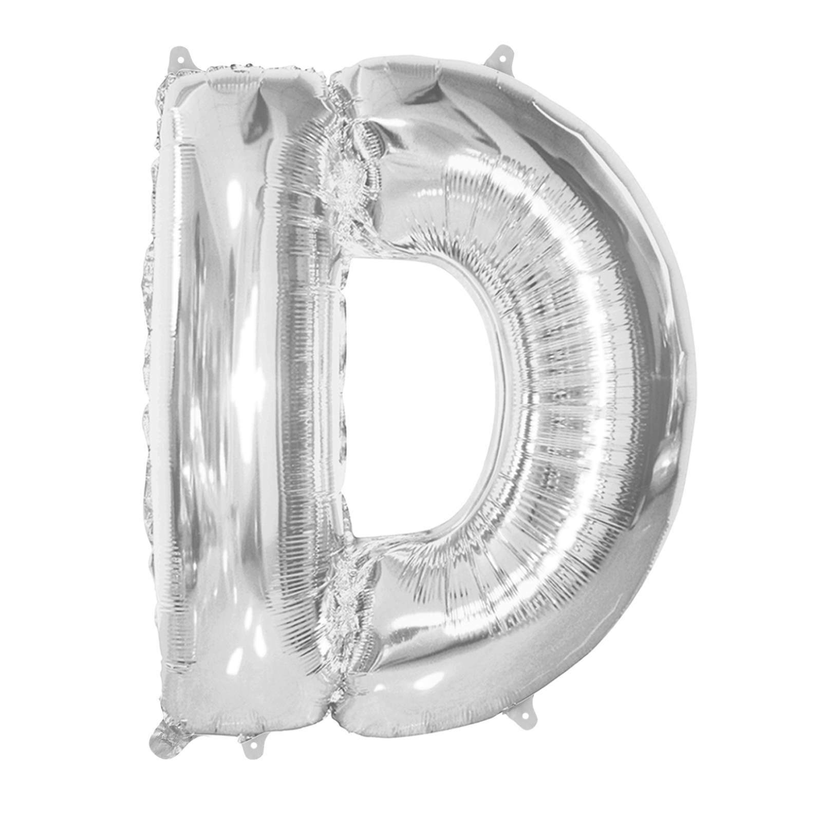 Silver Foil D Balloon 86cm