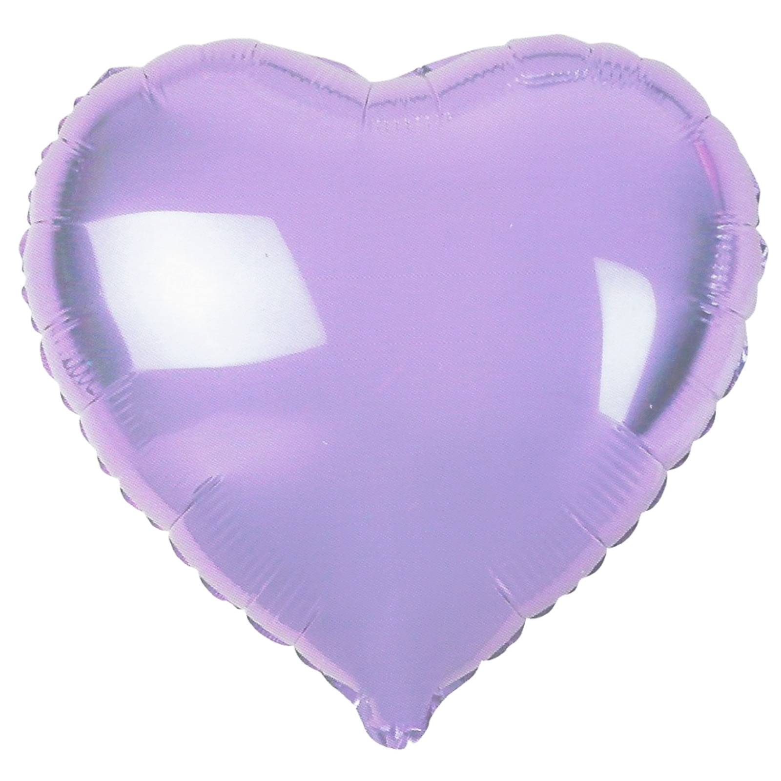 Heart Shaped Metallic Lavender Foil Balloon