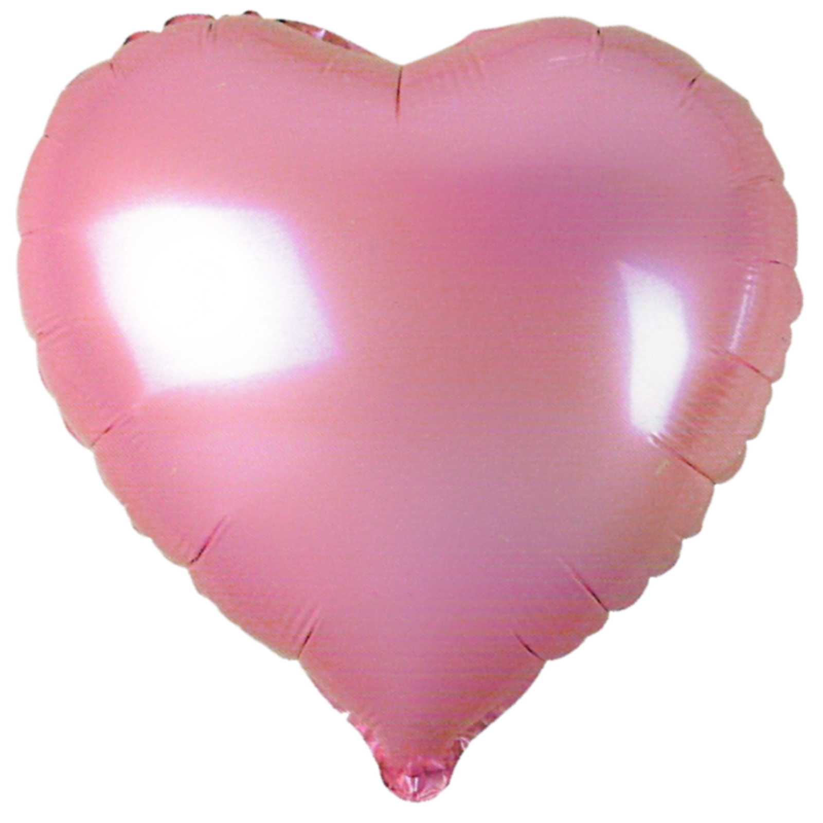 Heart Shaped Metallic Light Pink Foil Balloon 35cm