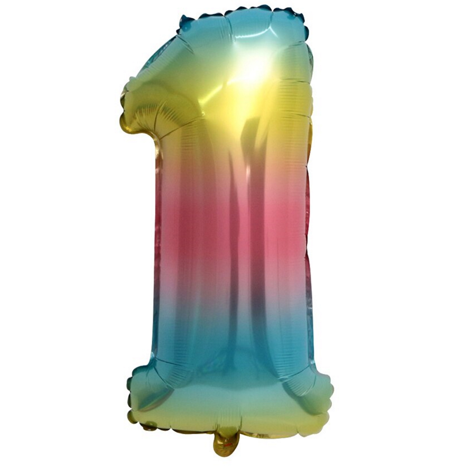 Rainbow Ombre Number 1 Balloon 100cm