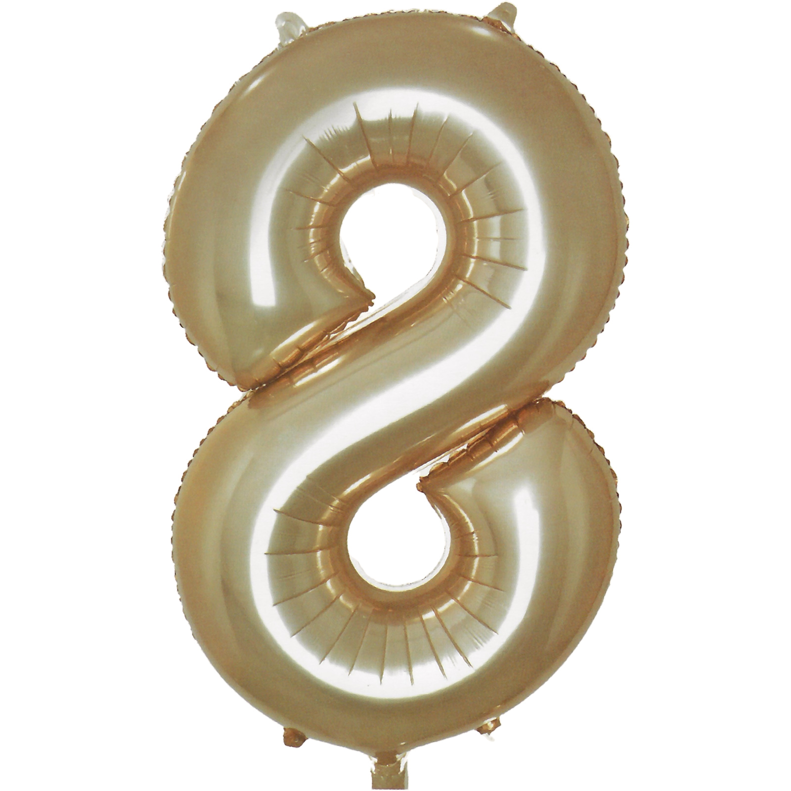 Champagne Gold Foil Number 8 Balloon 86cm