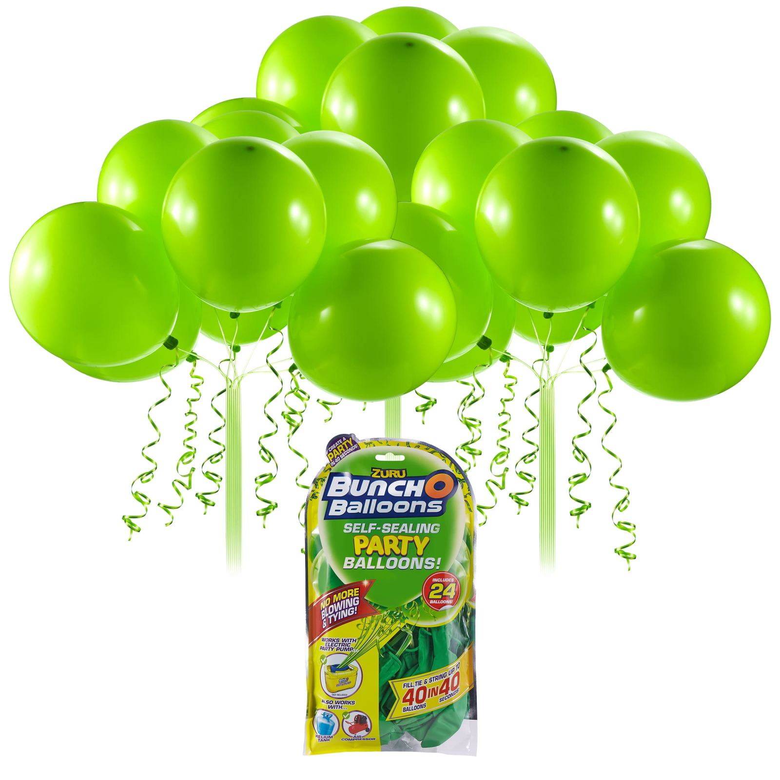 Refill Pack Bunch O Balloons Self Sealing Balloons Green (Pack of 24)