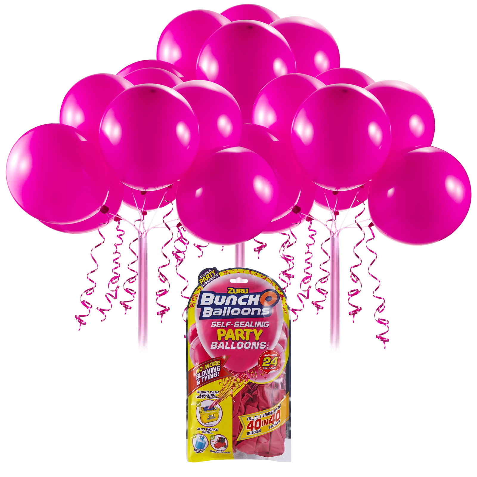 Refill Pack Bunch O Balloons Self Sealing Balloons Pink (Pack of 24)