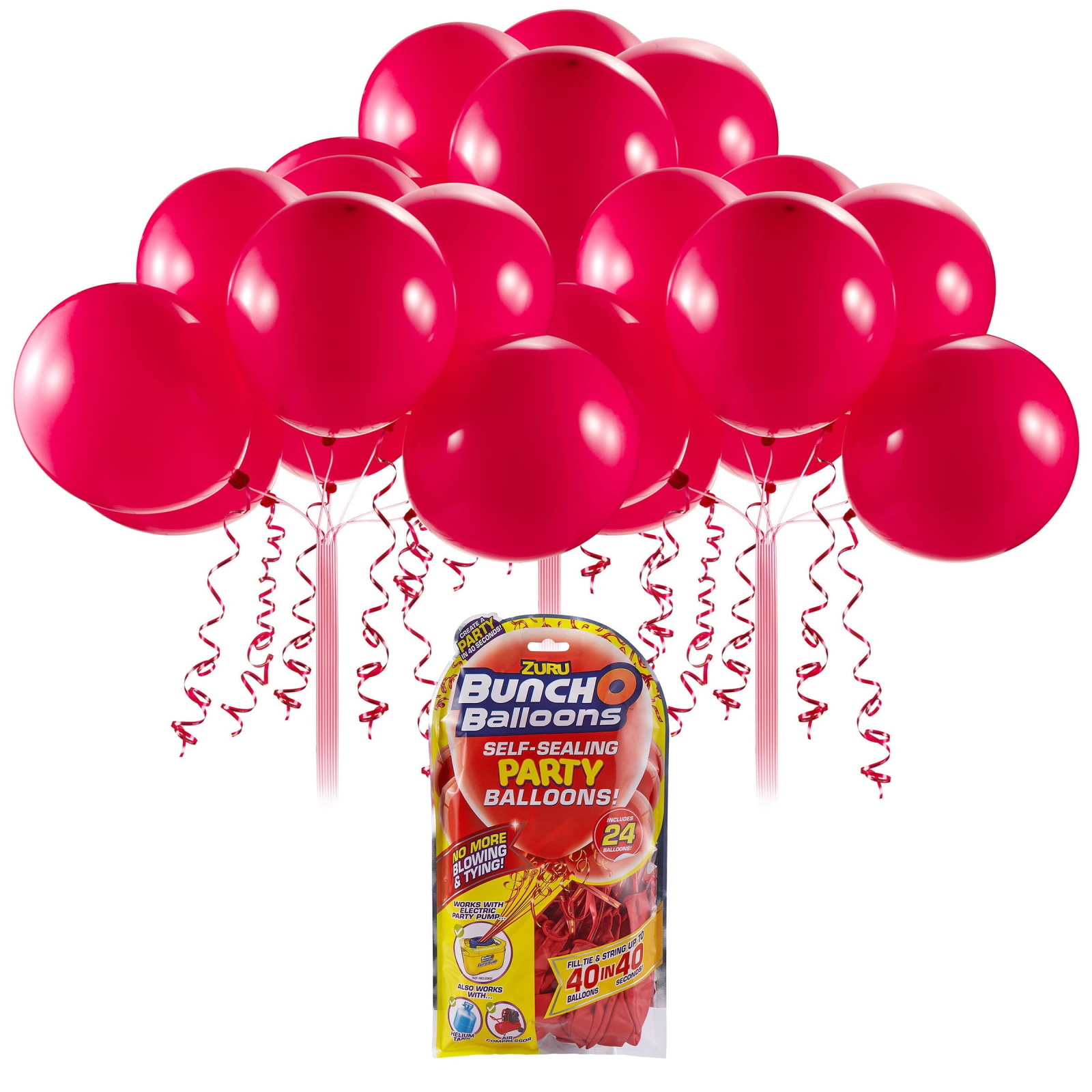 Refill Pack Bunch O Balloons Self Sealing Balloons Red (Pack of 24)