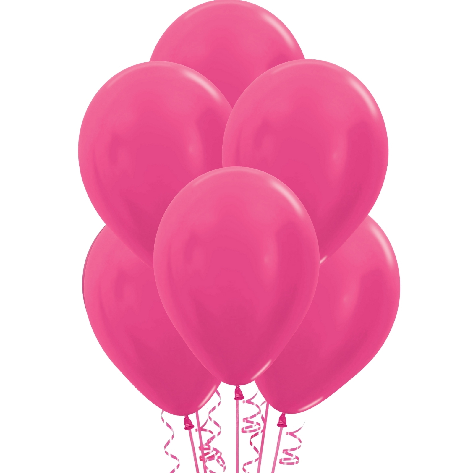 Metallic Pink Latex Balloons 30cm Round (Pack of 25)