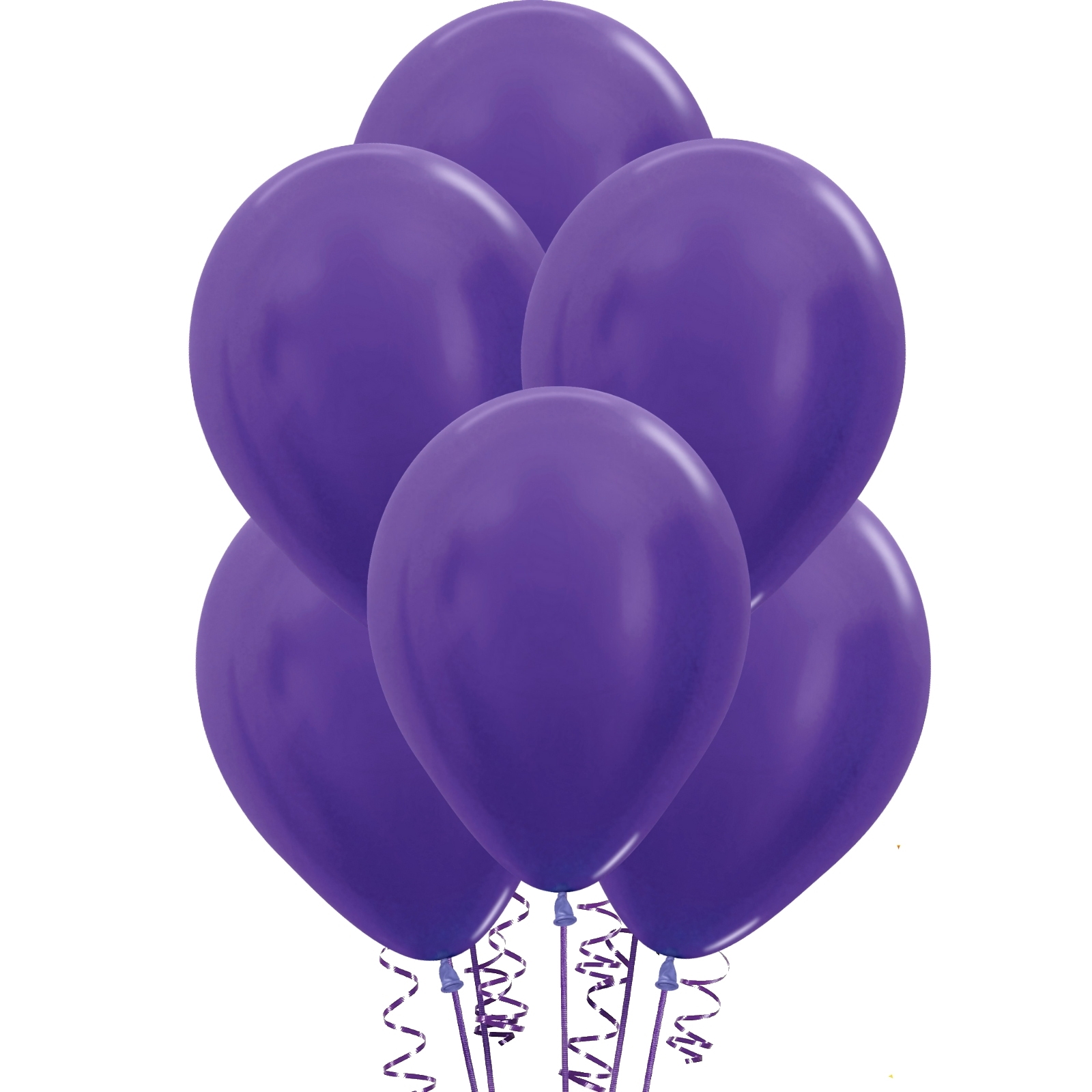Metallic Purple Latex Balloons 30cm Round (Pack of 25)