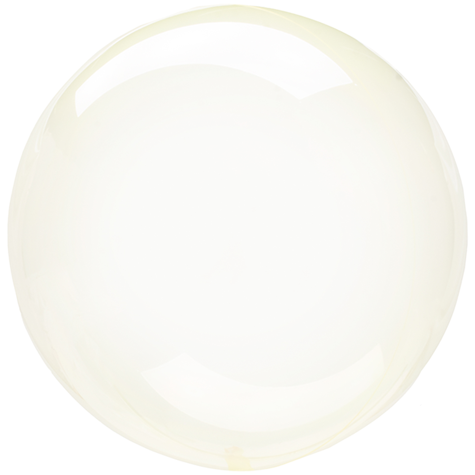 Crystal Clearz Yellow Balloon 45cm