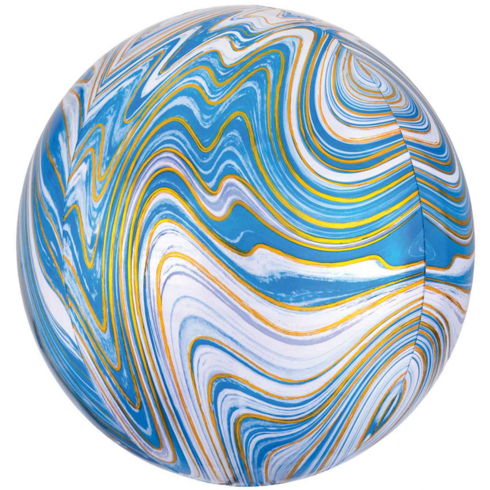 Orbz Marblez Blue Helium Balloon