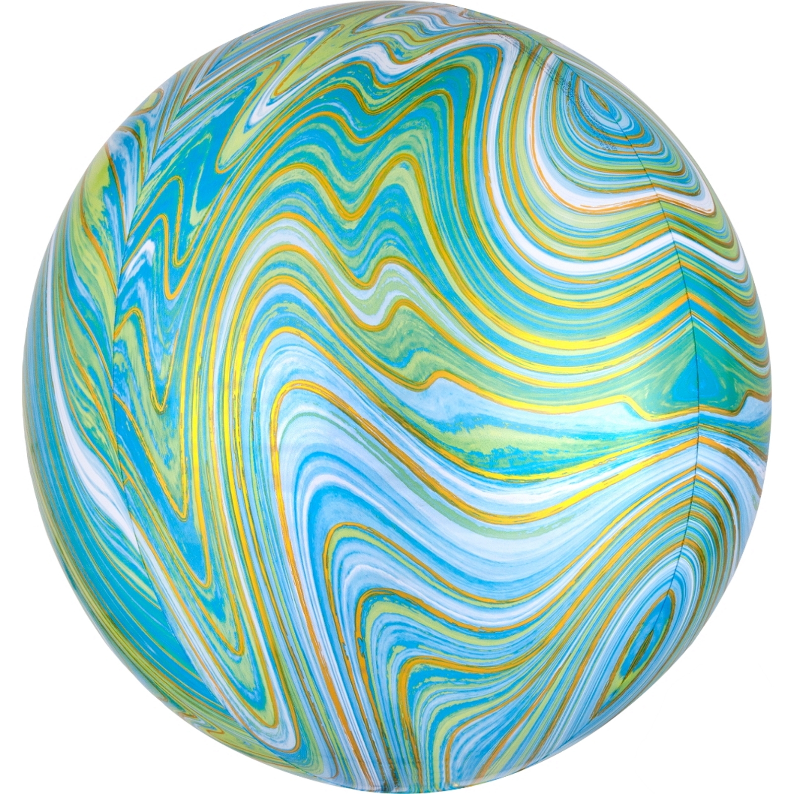 Orbz Green Marblez Helium Balloon