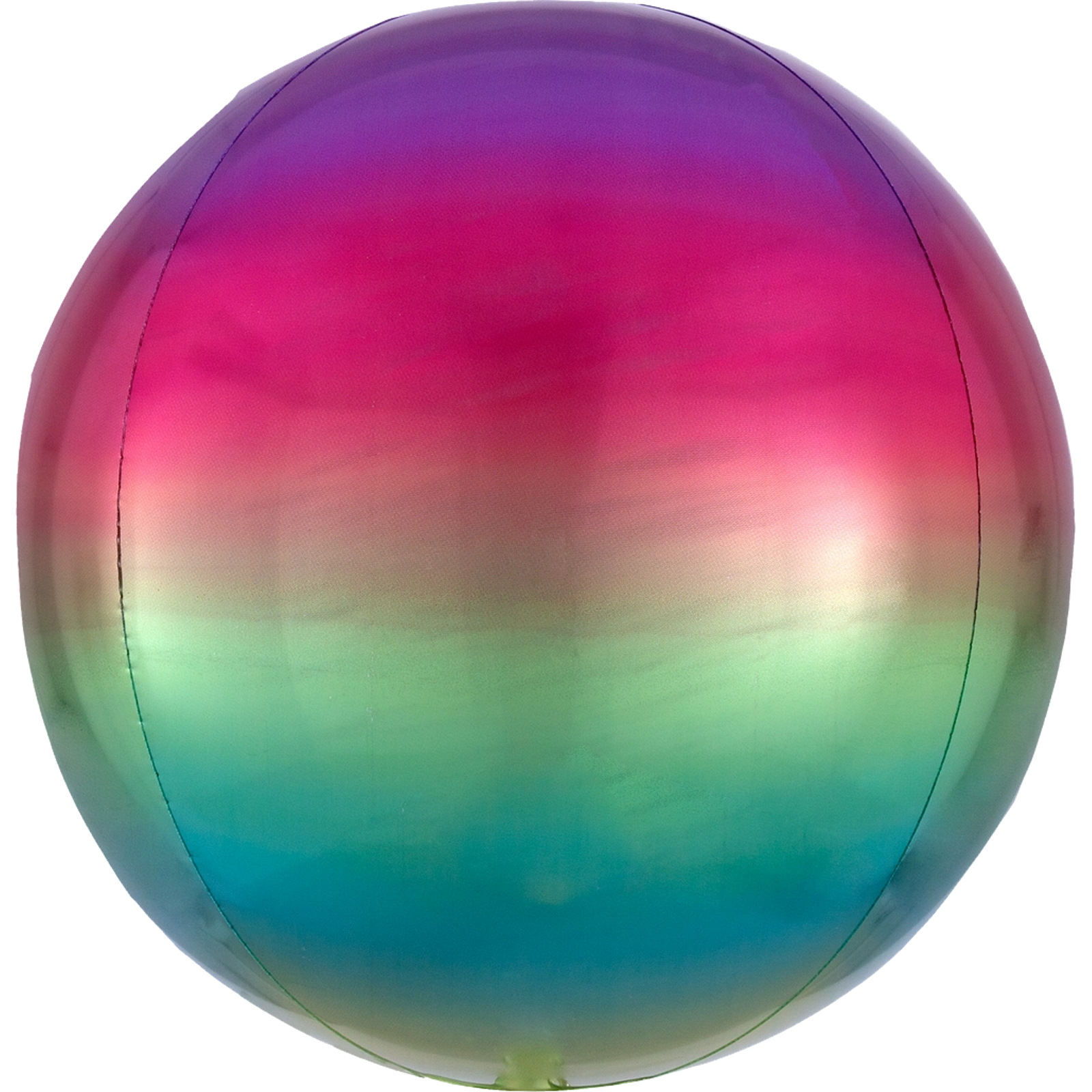 Orbz Metallic Rainbow Helium Balloon