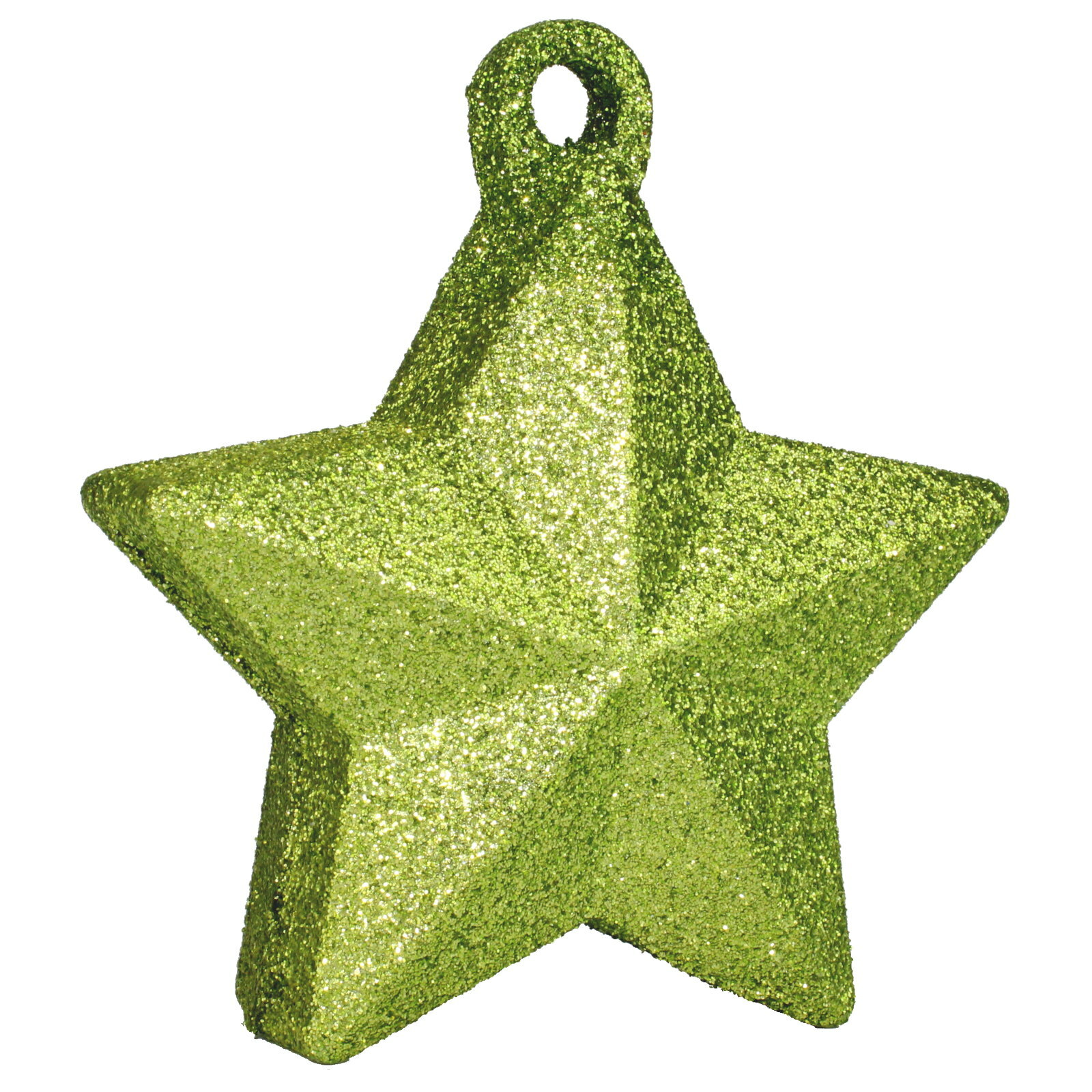 Lime Green Glitter Star Balloon Weight