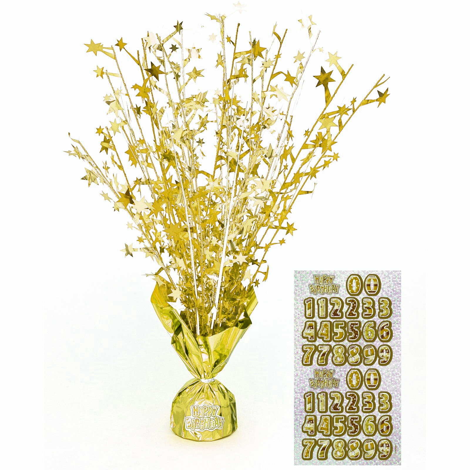 Glitz Gold Foil Spray Centrepiece