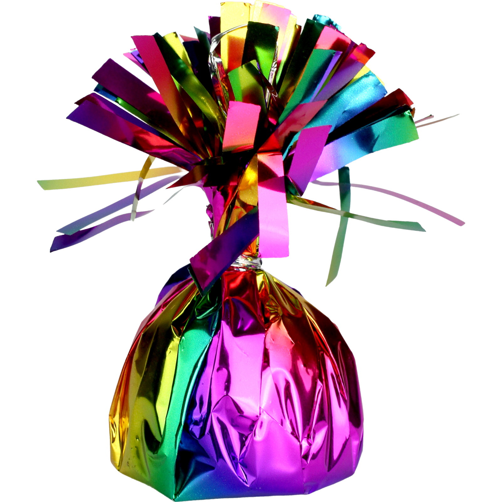 Metallic Rainbow Foil Balloon Weight 11cm