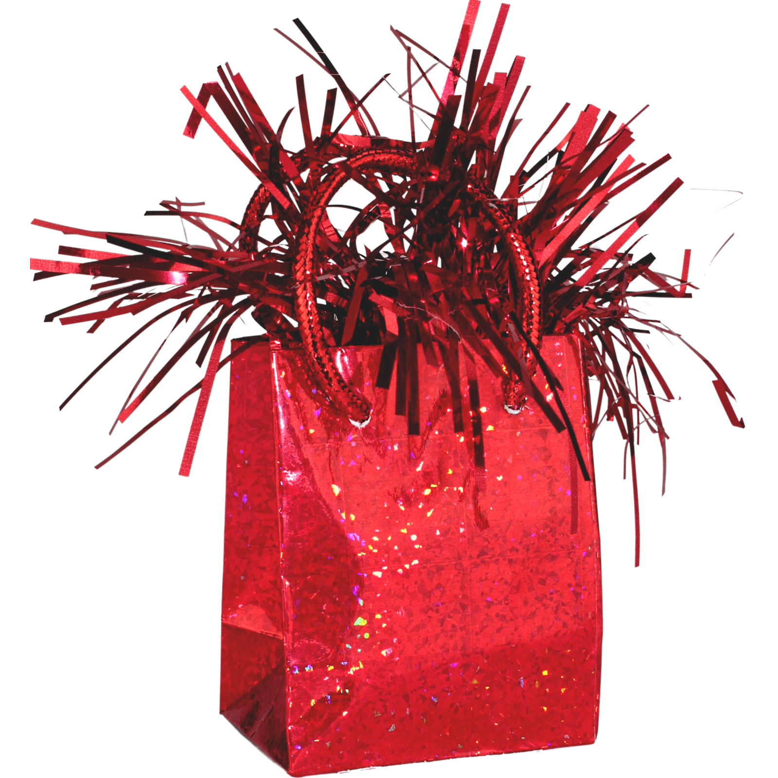 Prismatic Red Gift Bag Balloon Weight 