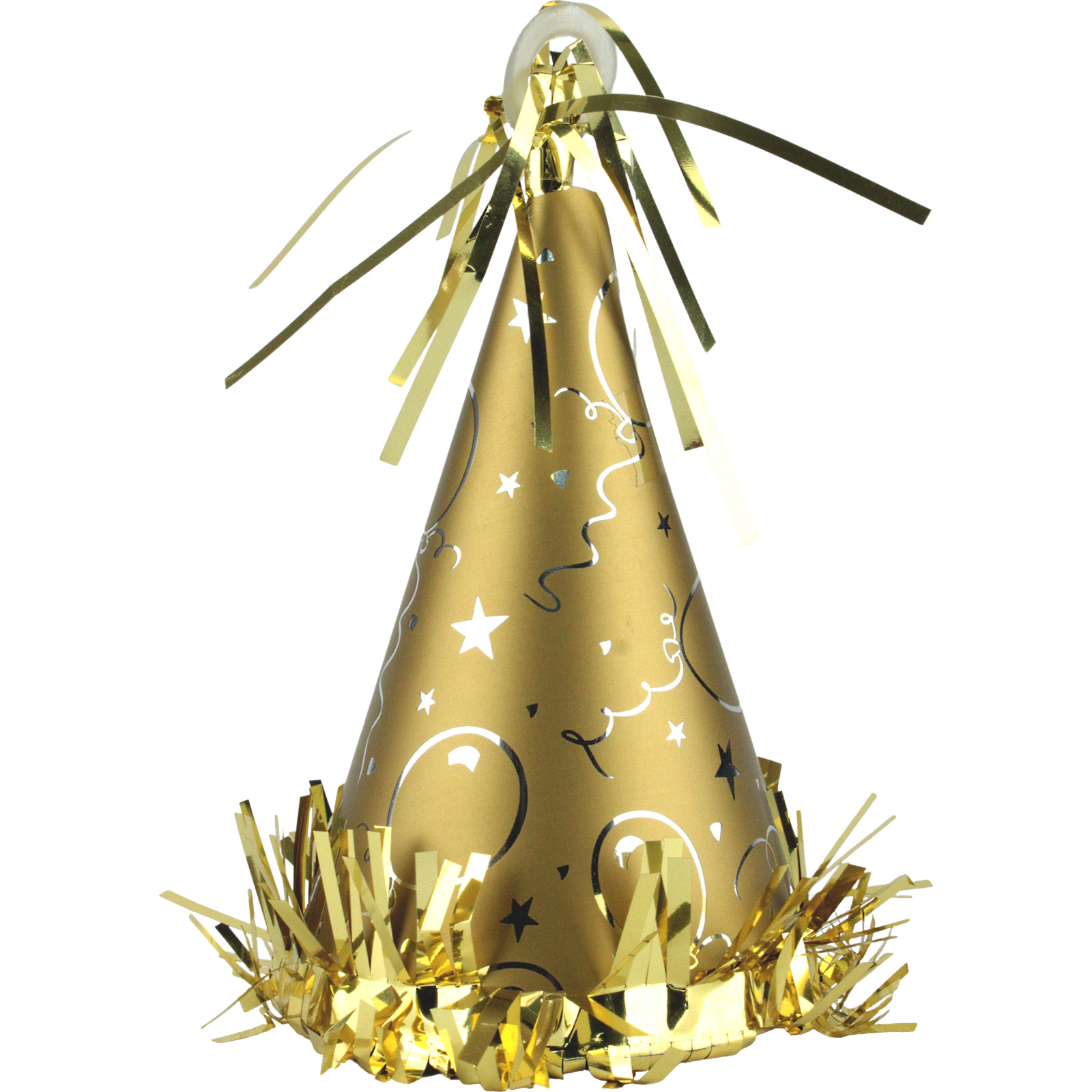 Gold Party Hat Balloon Weight Gold Party Supplies Coloured Party Supplies Discount Party