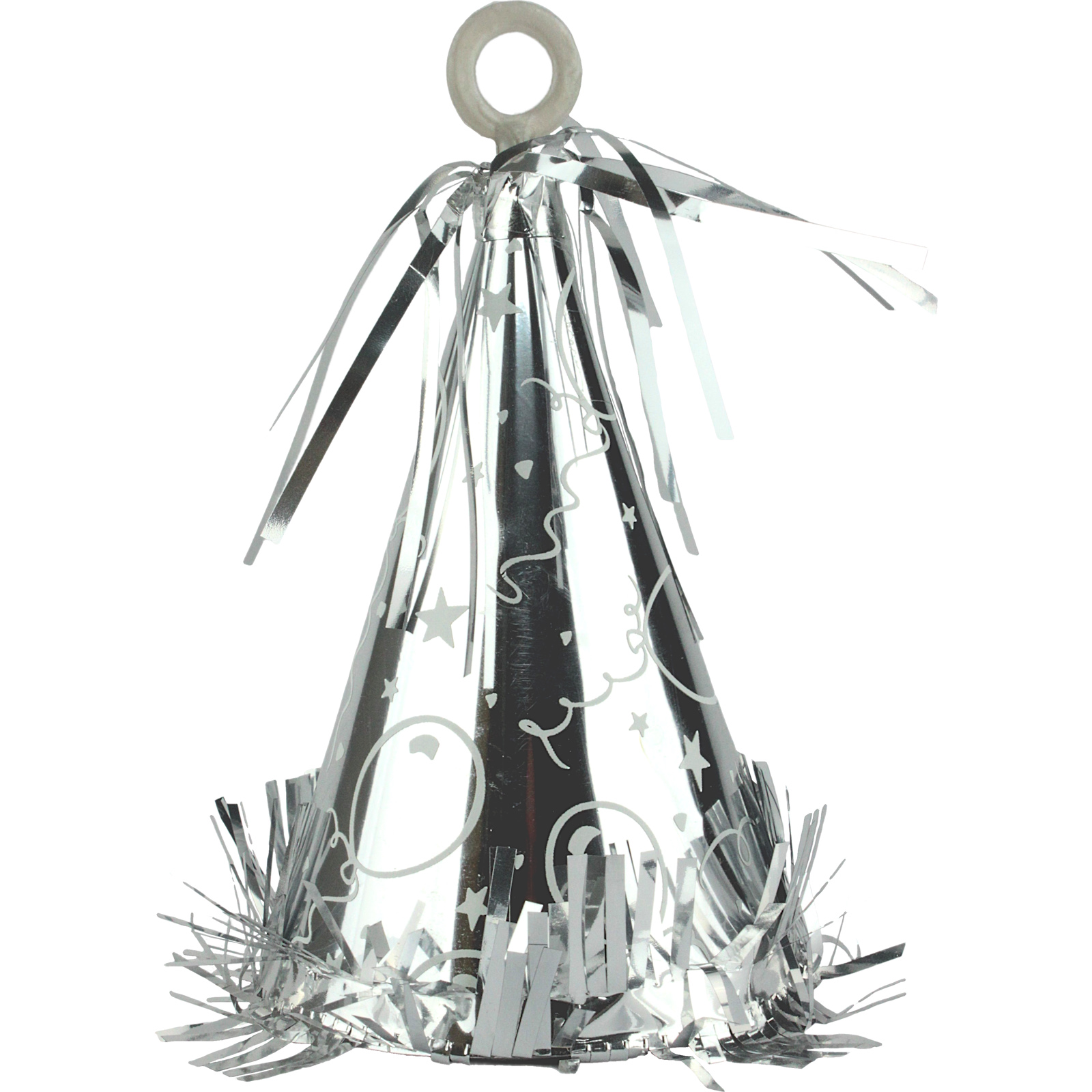 Silver Party Hat Balloon Weight