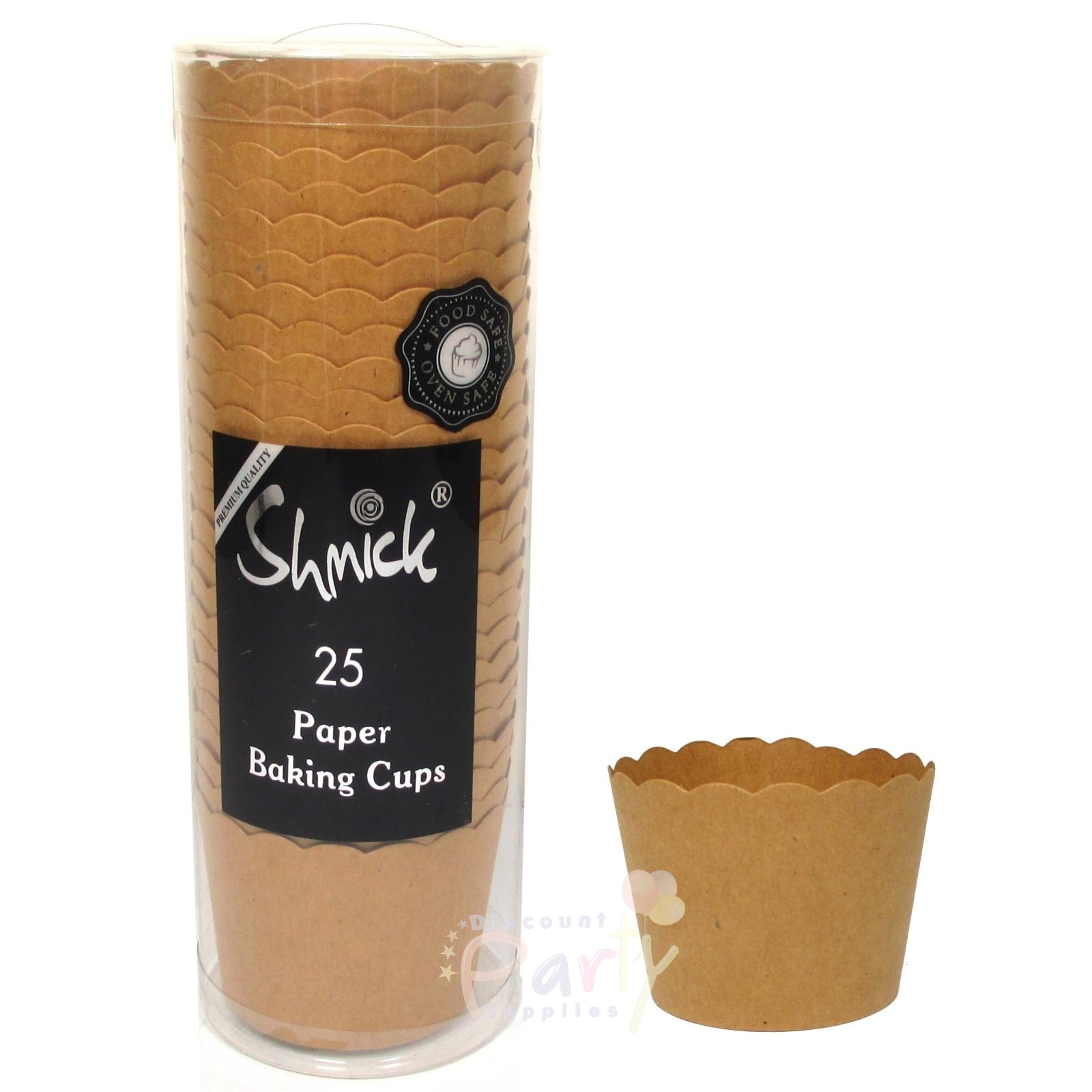 Brown Kraft Paper Baking Cups (Pack of 25)