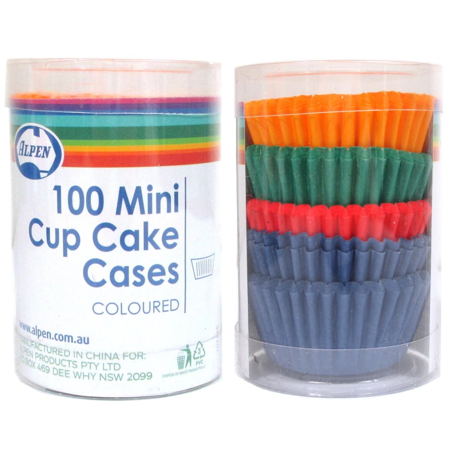 Mini Assorted Cupcake Baking Cups (Pack of 100)
