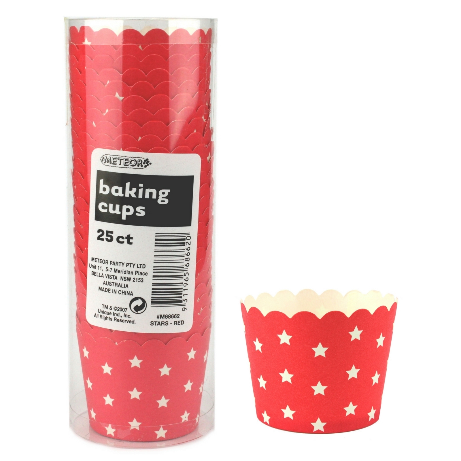 Red and White Stars Baking Cups (Pack of 25)