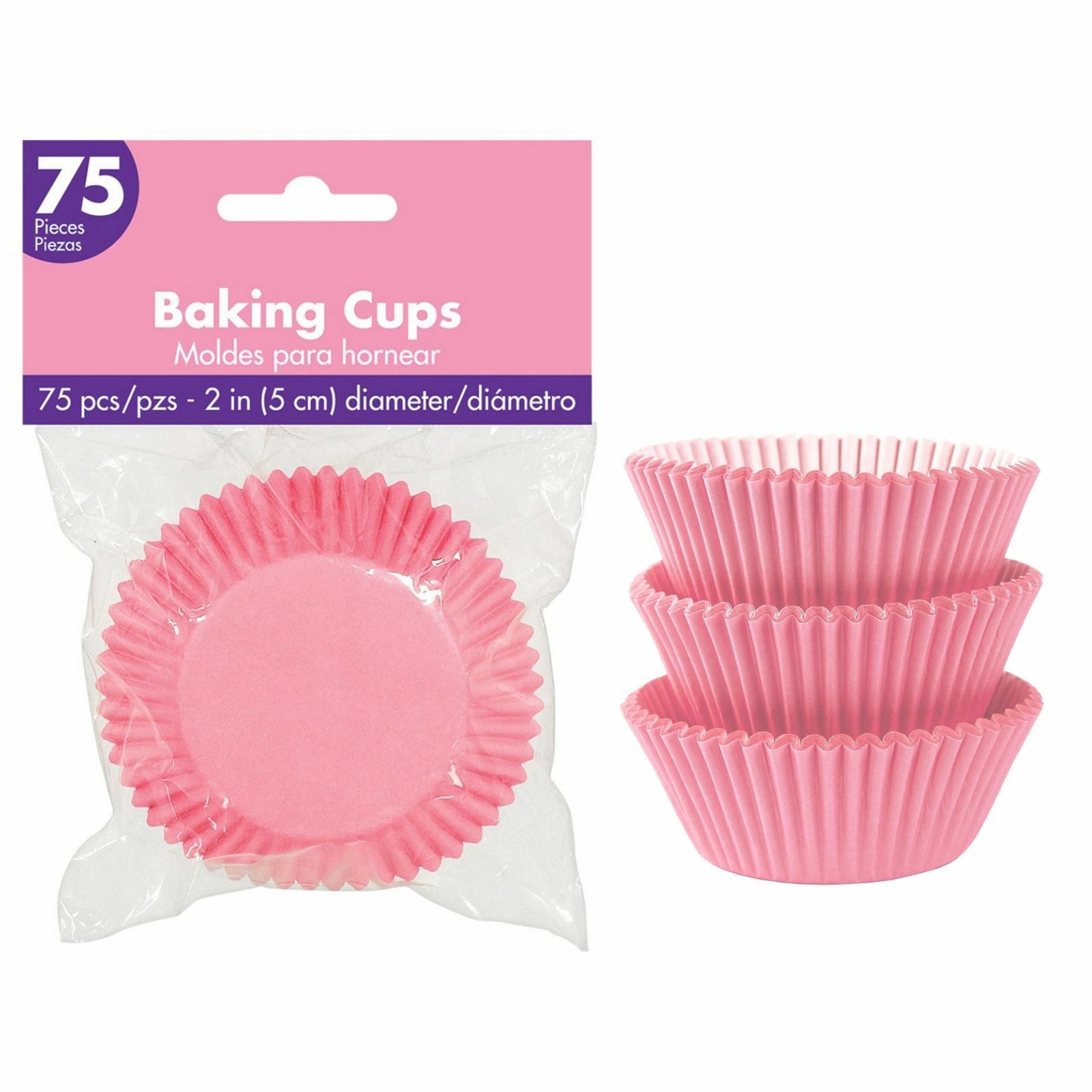 Light Pink 5cm Baking Cups (Pack of 75)