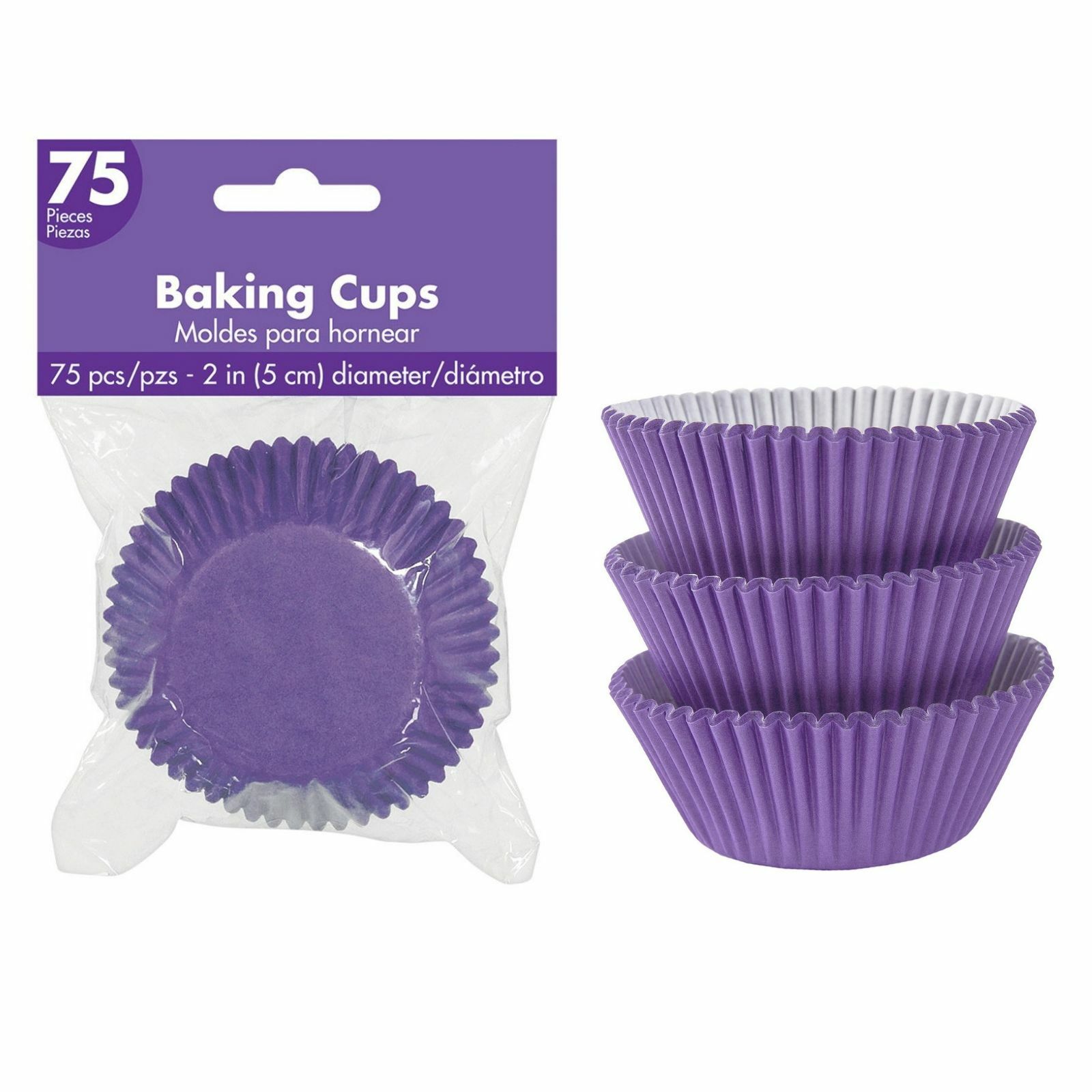 Purple 5cm Baking Cups (Pack of 75)