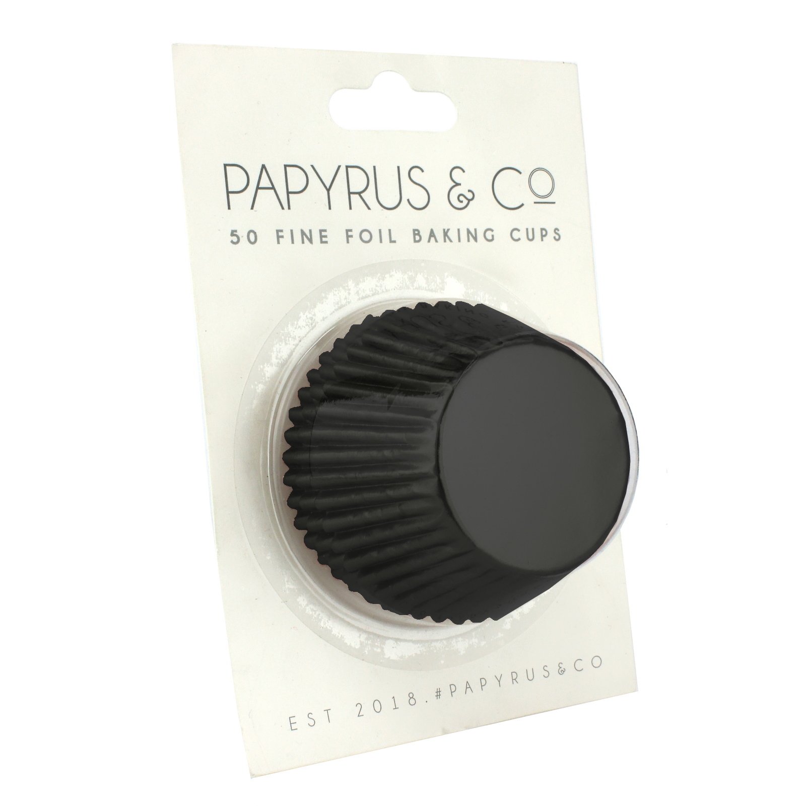 Papyrus & Co Black Foil Baking Cups 50mm (Pack of 50)