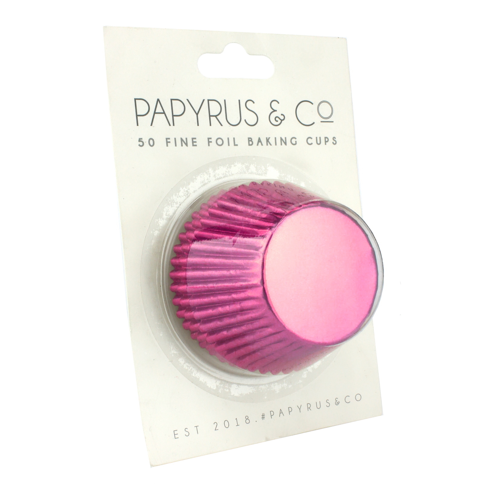 Papyrus & Co Hot Pink Foil Baking Cups 50mm (Pack of 50)