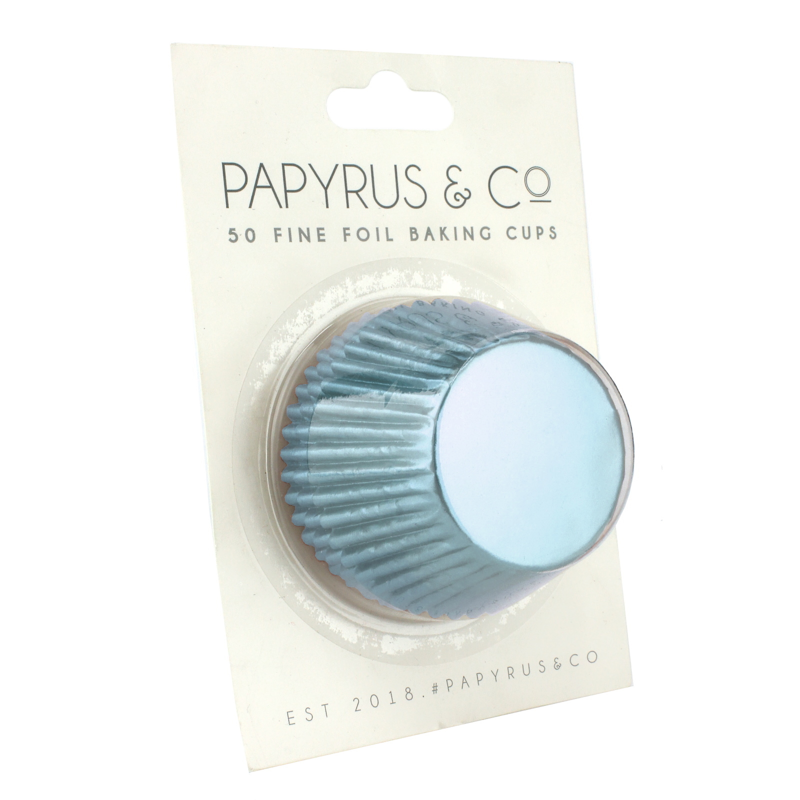 Papyrus & Co Light Blue Foil Baking Cups 50mm (Pack of 50)