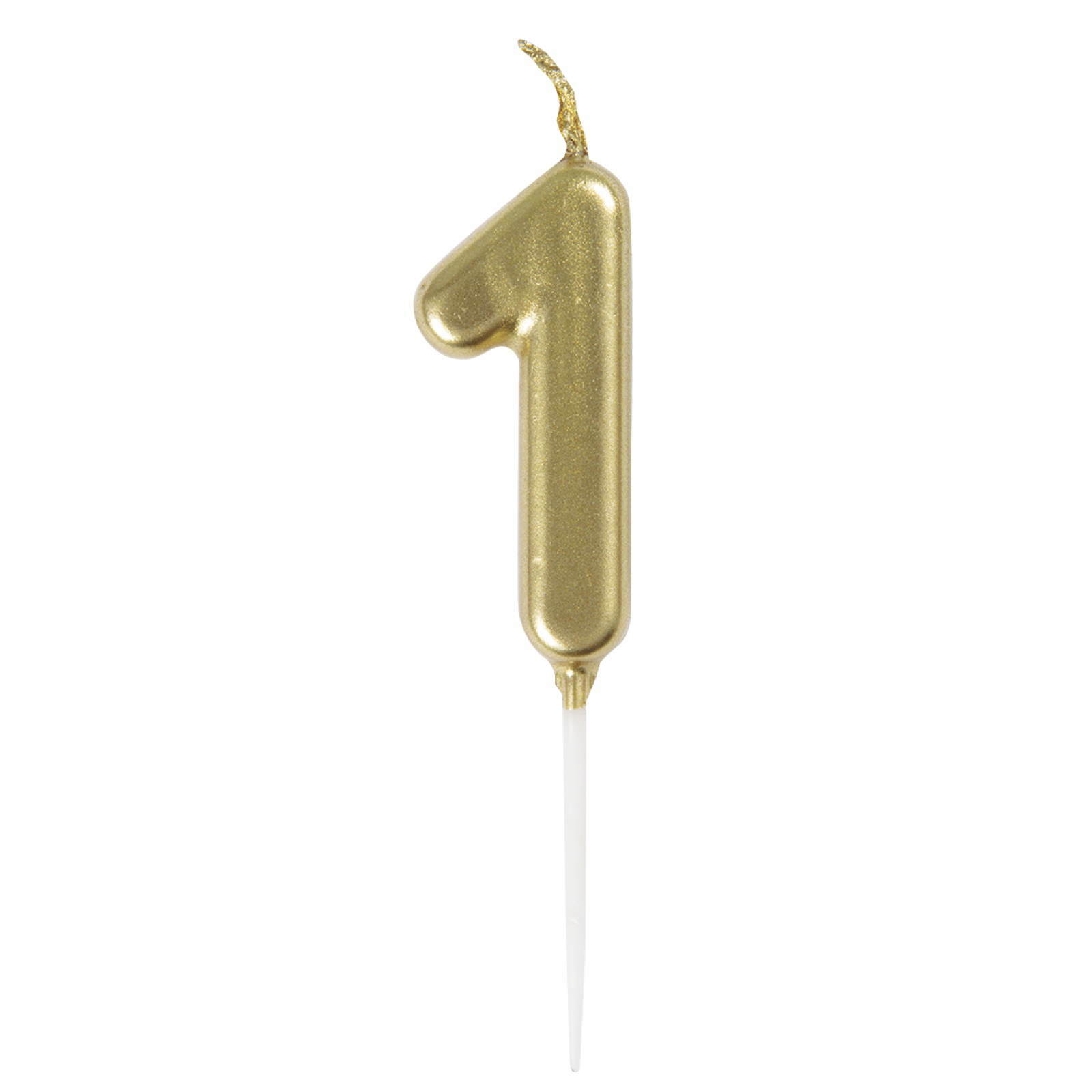 Gold Number 1 Candle 