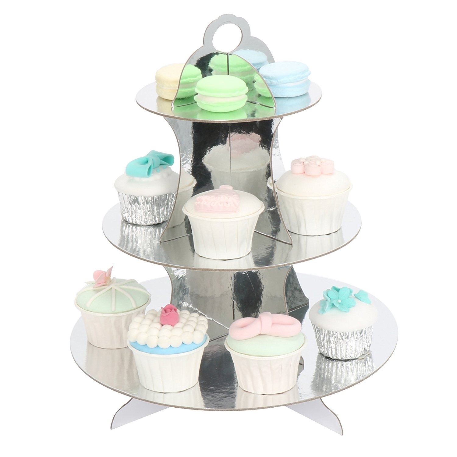 Silver Foil Cupcake Stand