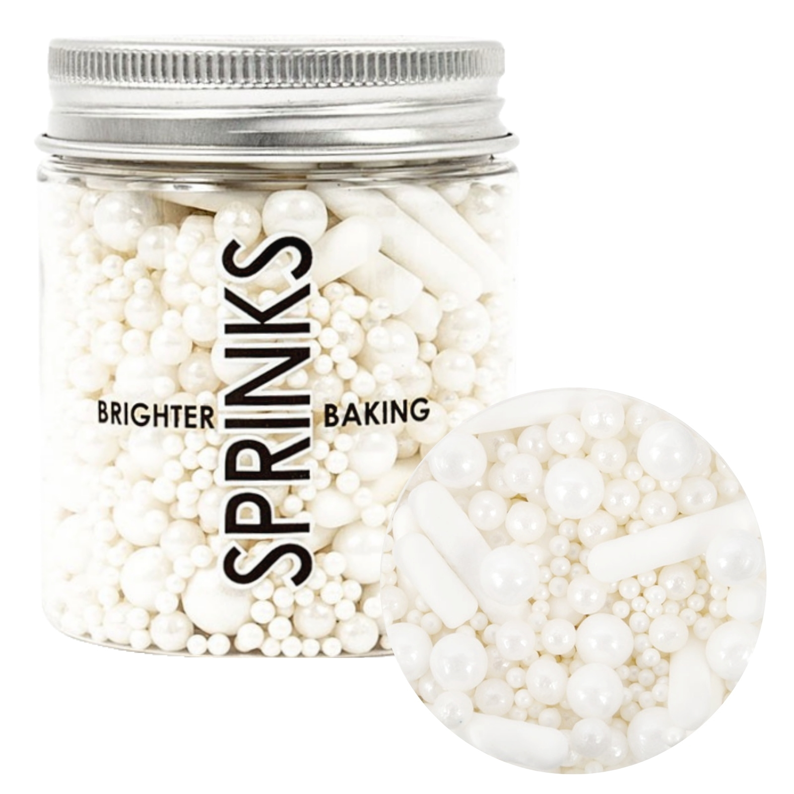 Sprinks White Bubble & Bounce Sprinkles (75g)
