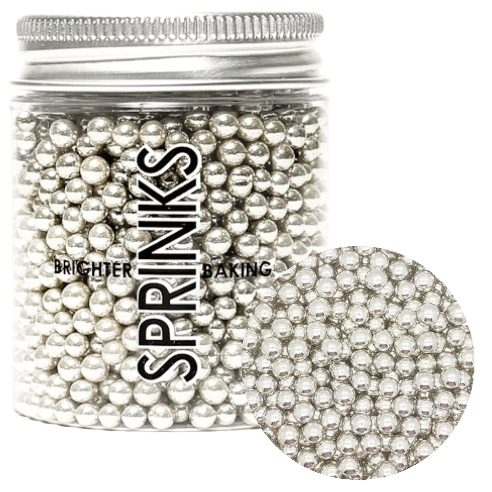 Sprinks Silver Cachous 4mm (85g) 