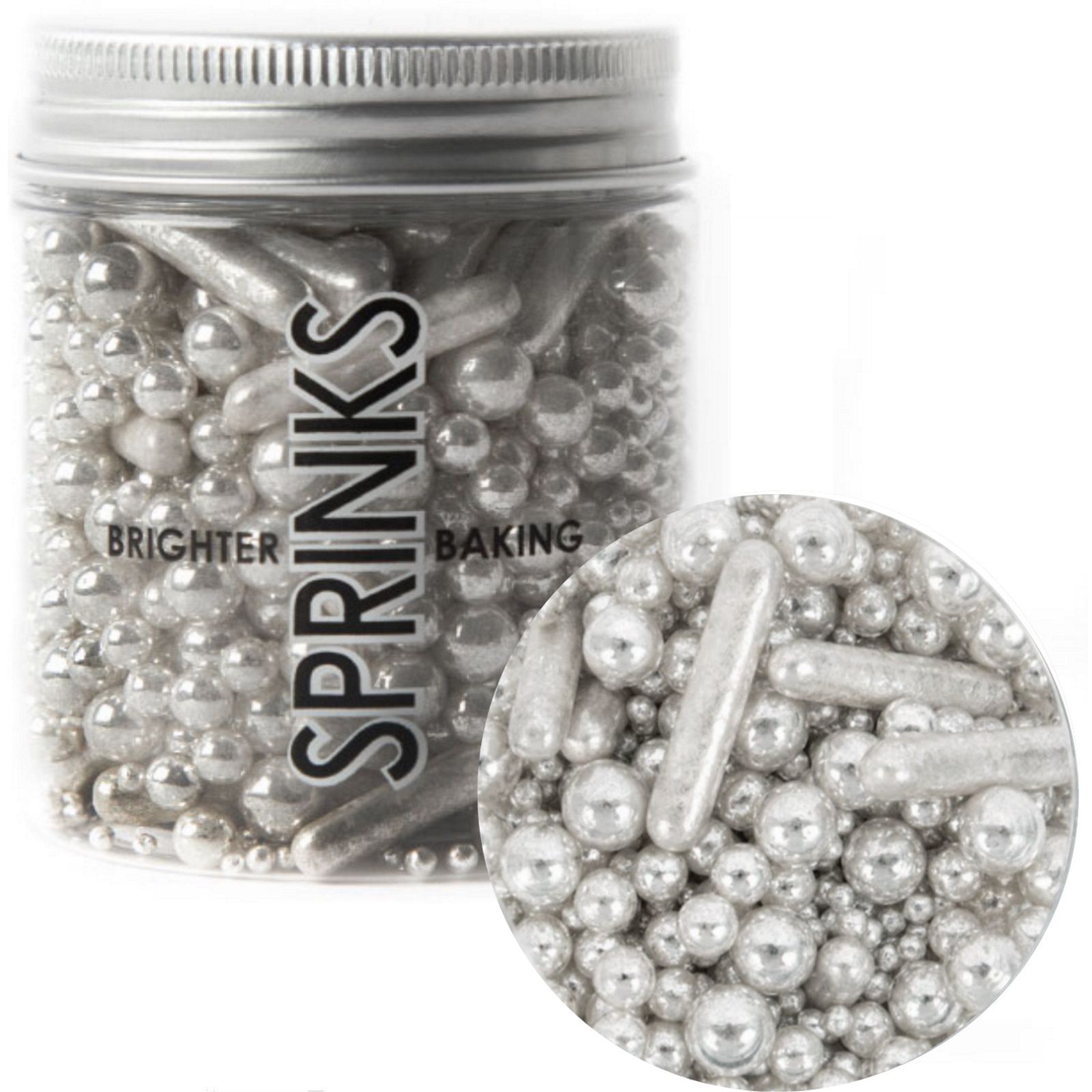Sprinks Bubble & Bounce Silver Sprinkles (75g)